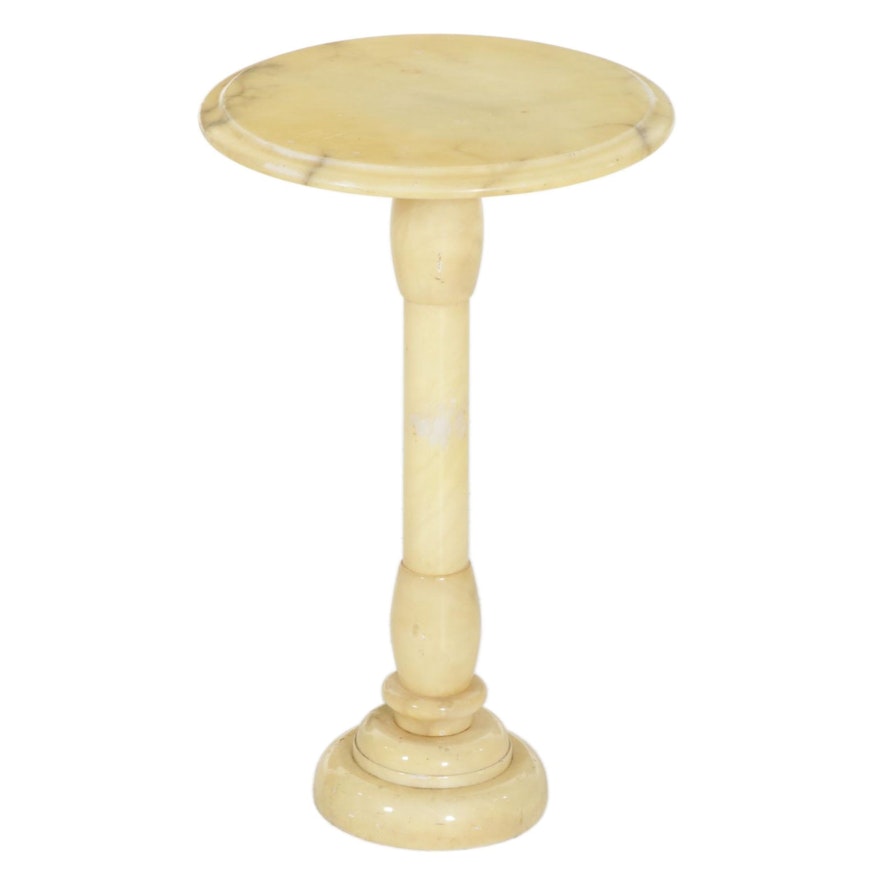 Marble Pedestal Plant Stand