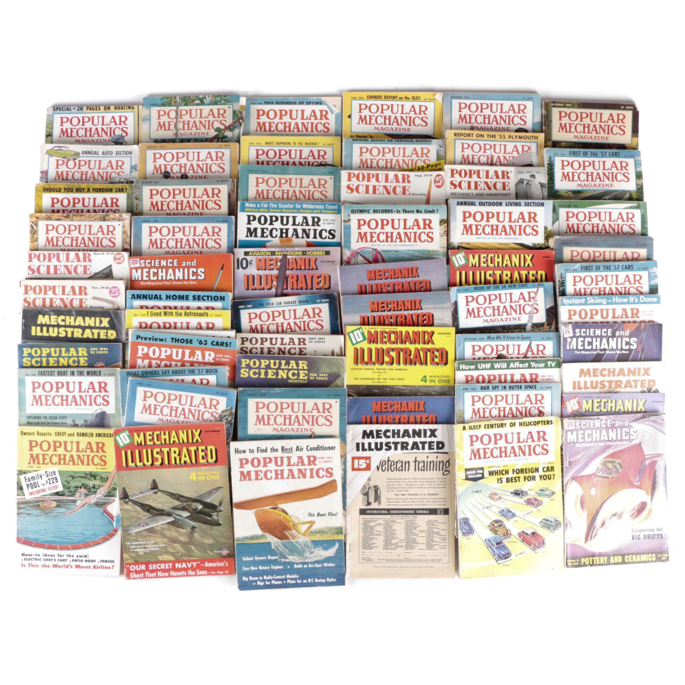 "Popular Mechanics", "Popular Science" and Other Magazines, 1940s and 1950s