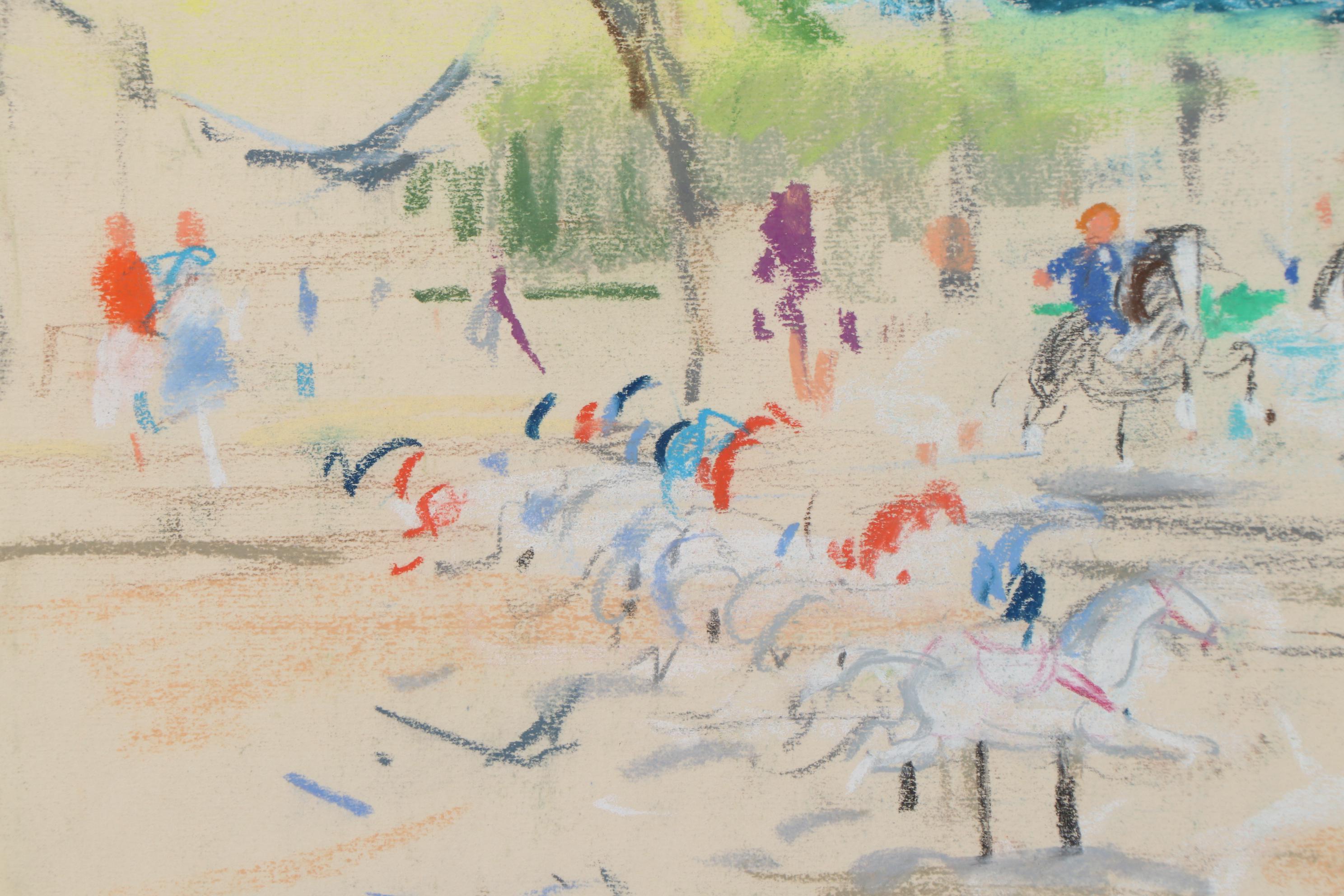 Kamil Kubik Carnival Landscape Pastel Drawing