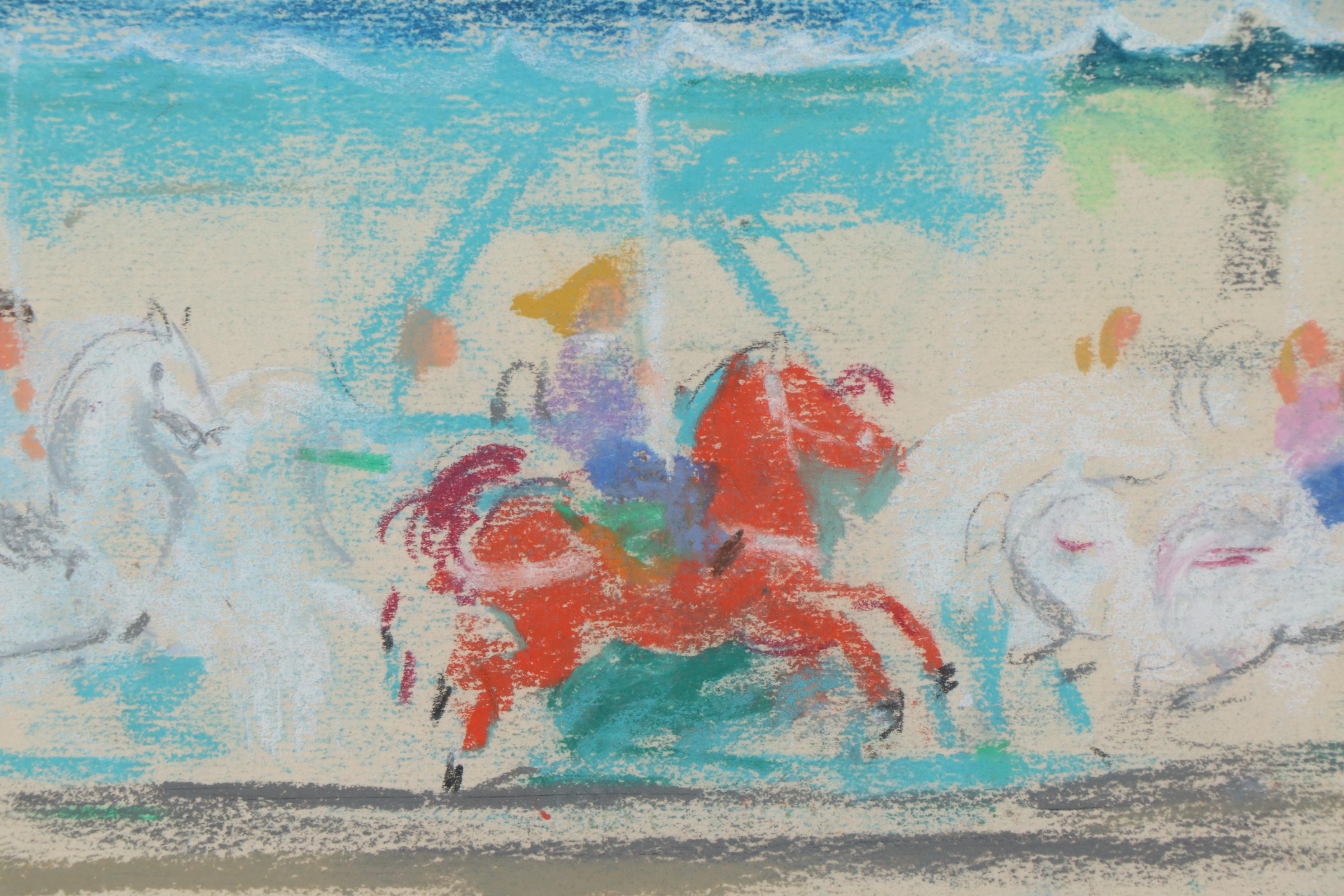 Kamil Kubik Carnival Landscape Pastel Drawing