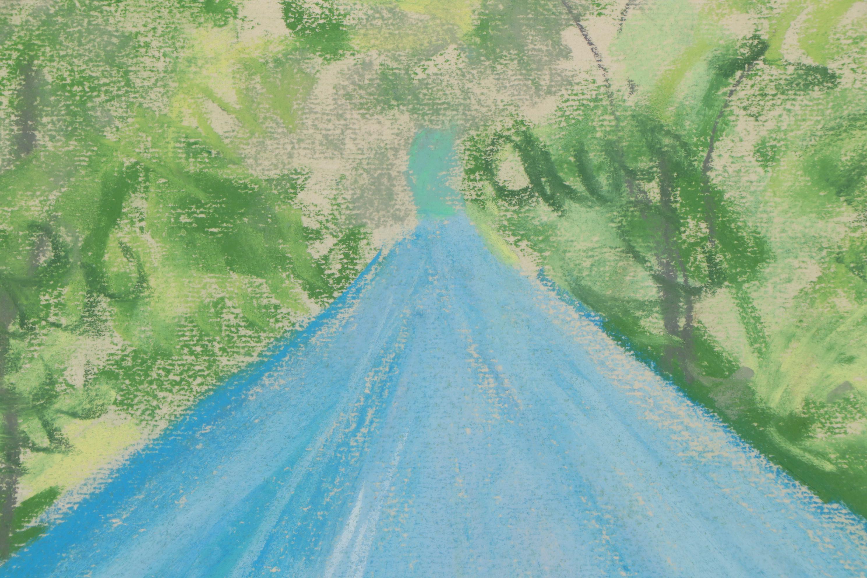 Kamil Kubik Carnival Landscape Pastel Drawing