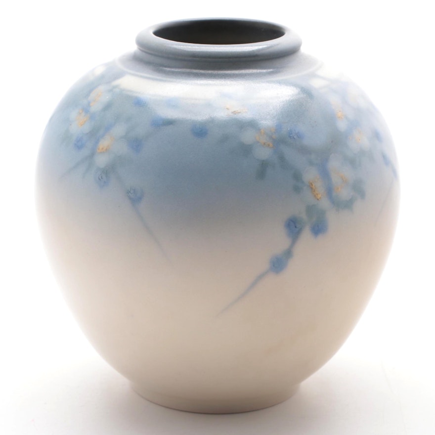 Edward Timothy Hurley Rookwood Pottery Vellum Glaze Vase, 1931
