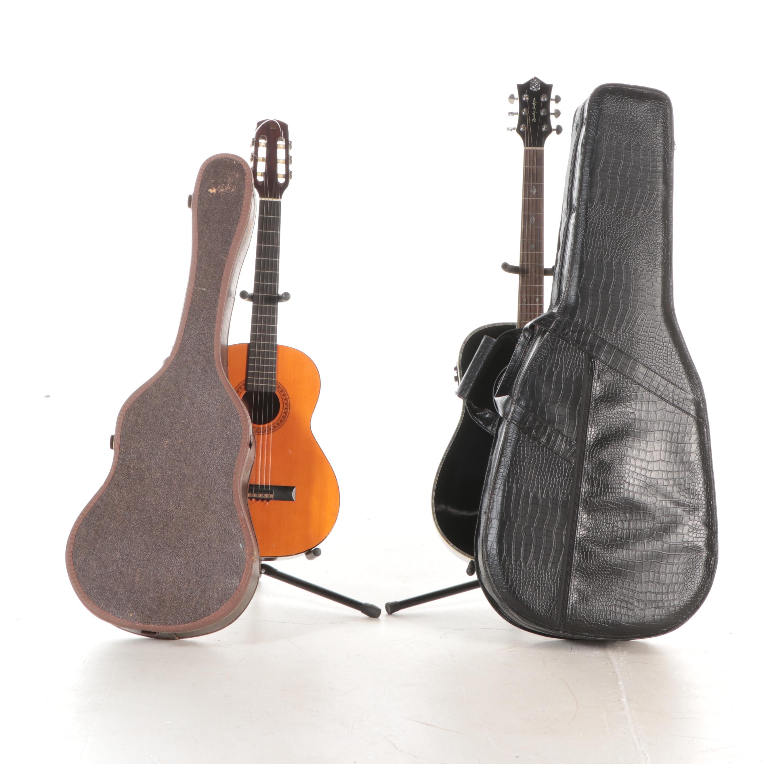 Randy Jackson Acoustic-Electric, Hondo 3/4 Classical Acoustic Guitars with Cases