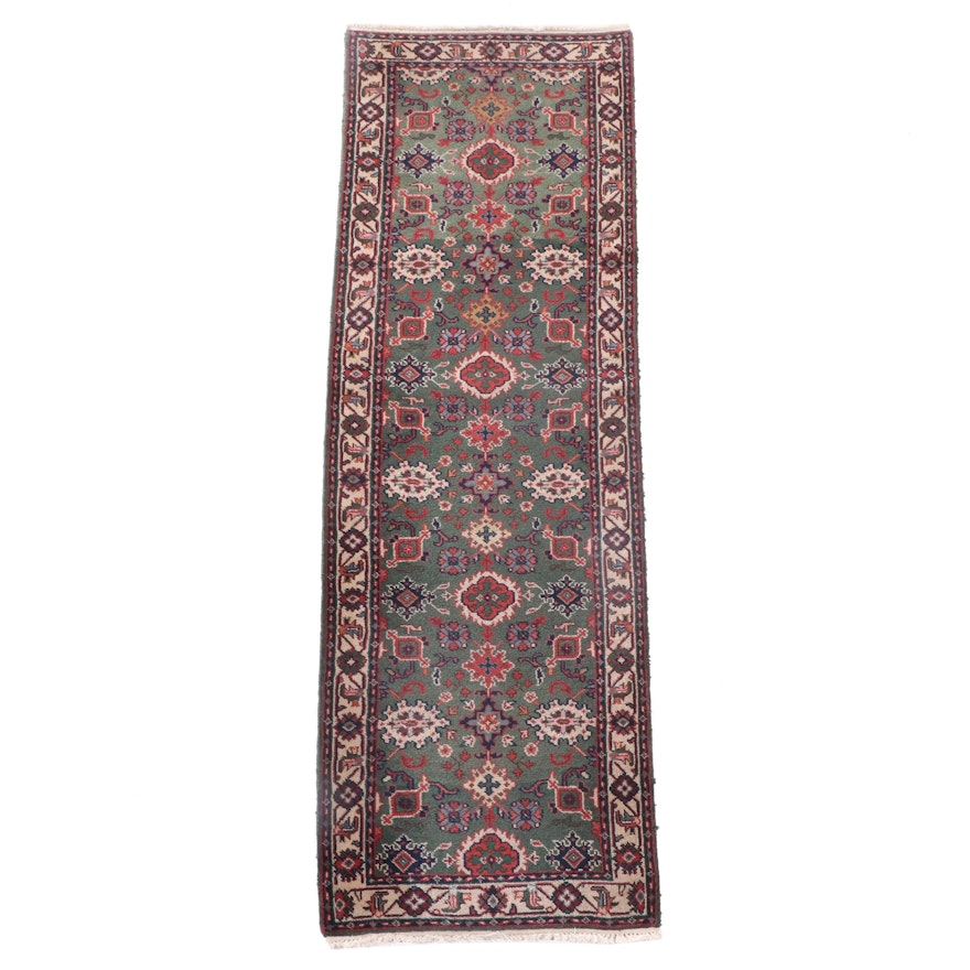 2'6 x 7'9 Hand-Knotted Indo-Persian Mahal Carpet Runner