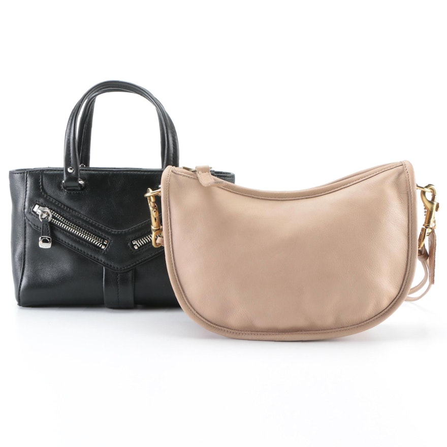 Coach Lightweights Crescent Crossbody  Bag in Leather and Cole Haan Alexa Bag