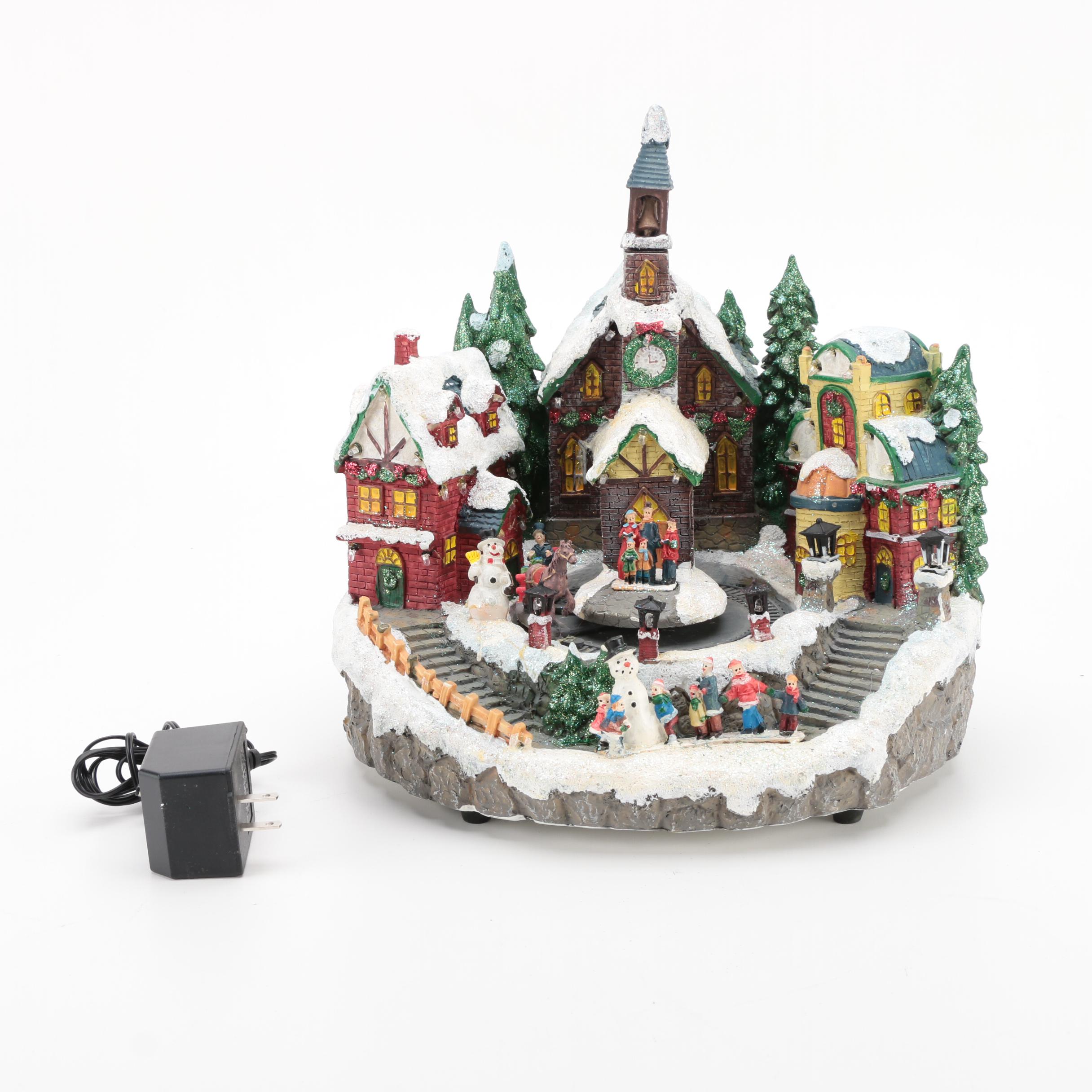 Home Accents Holiday "Canterbury Lane Skating Pond" and Other Christmas Decor