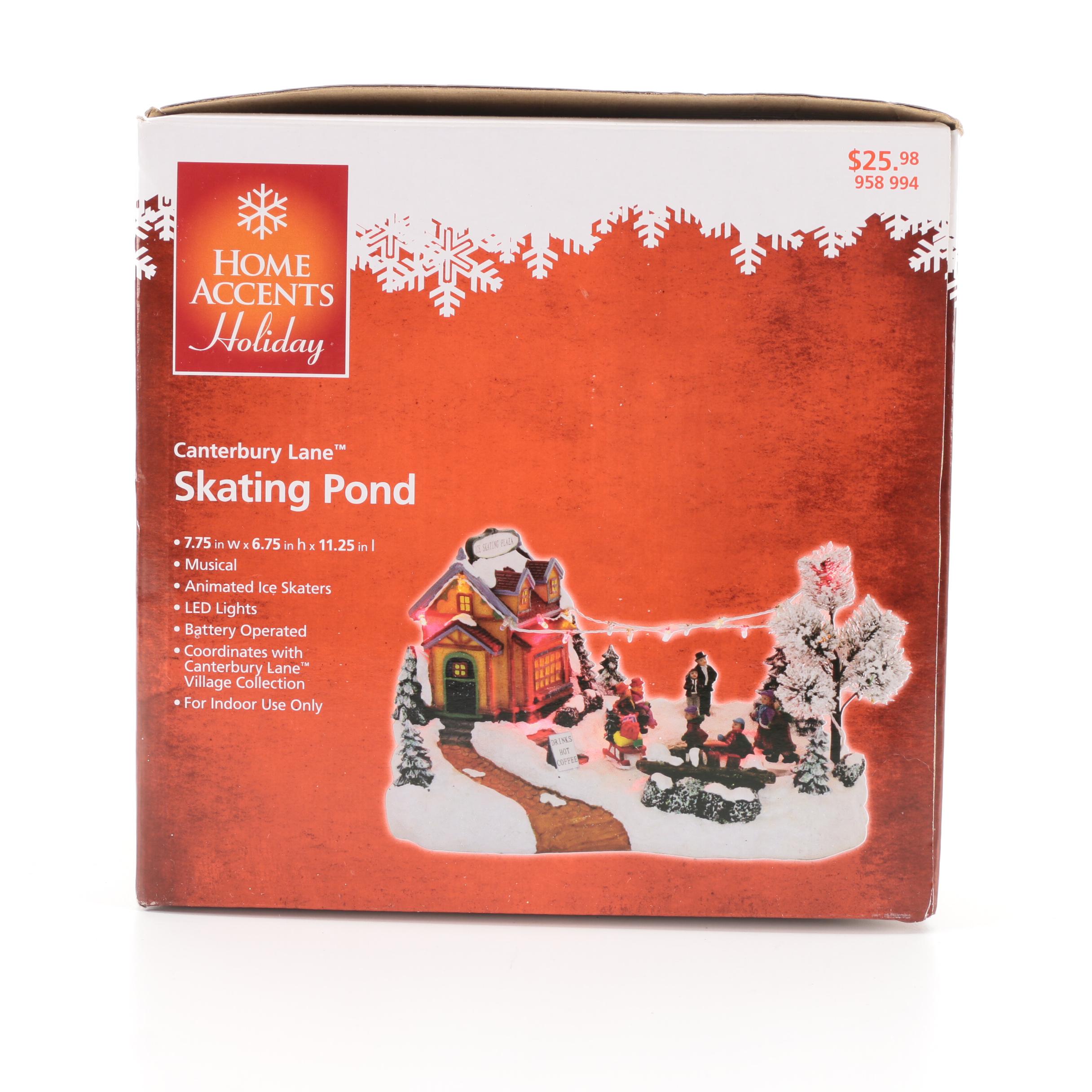 Home Accents Holiday "Canterbury Lane Skating Pond" and Other Christmas Decor