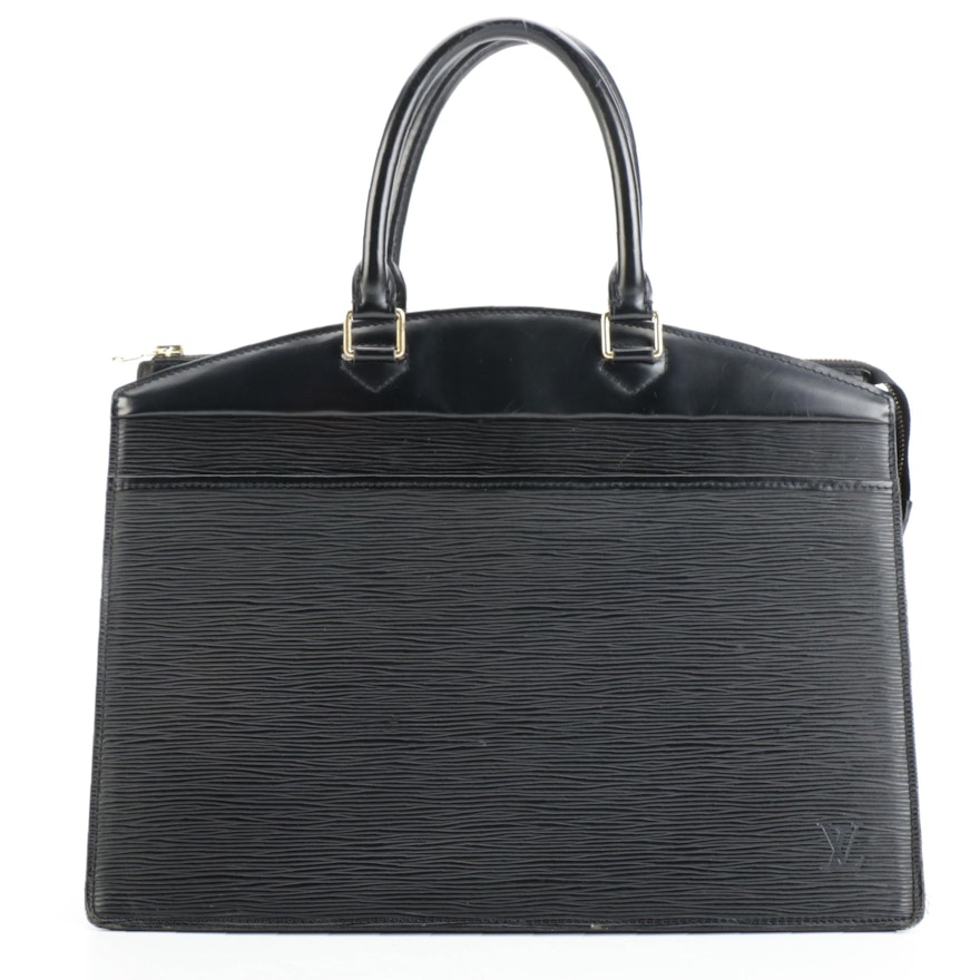 Louis Vuitton Riviera in Black Epi and Smooth Leather