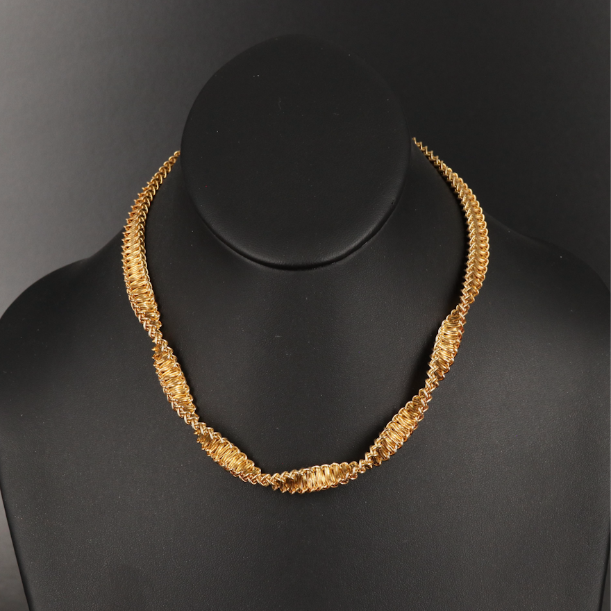 Cartier 18K Woven Necklace