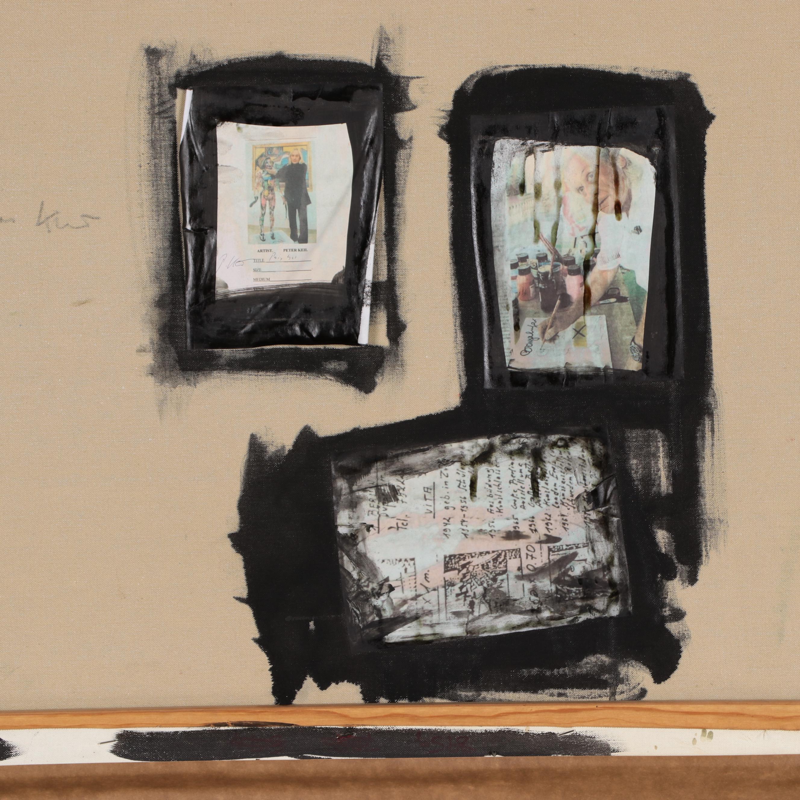 Peter Keil Large-Scale Oil Painting "Paris Bar"