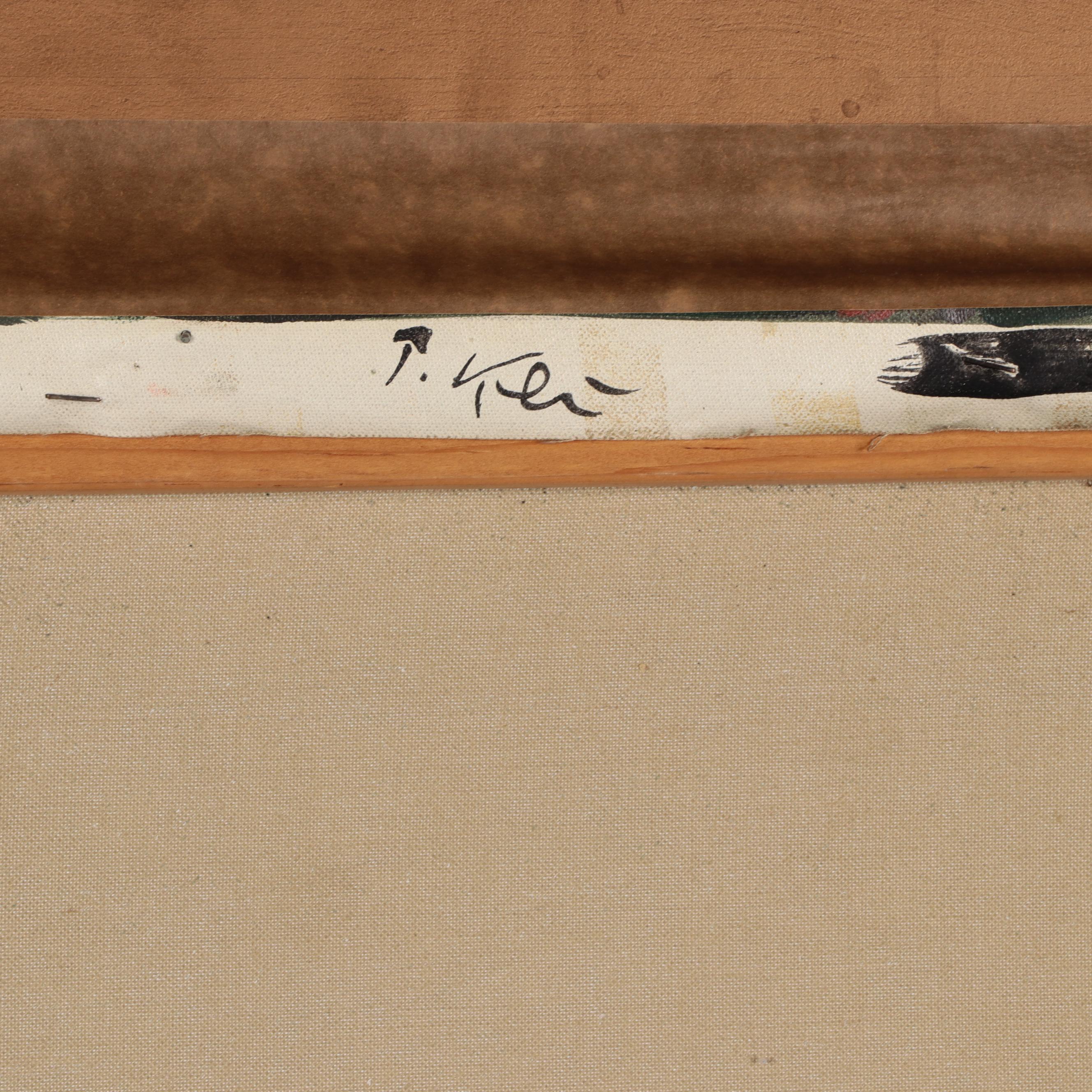 Peter Keil Large-Scale Oil Painting "Paris Bar"