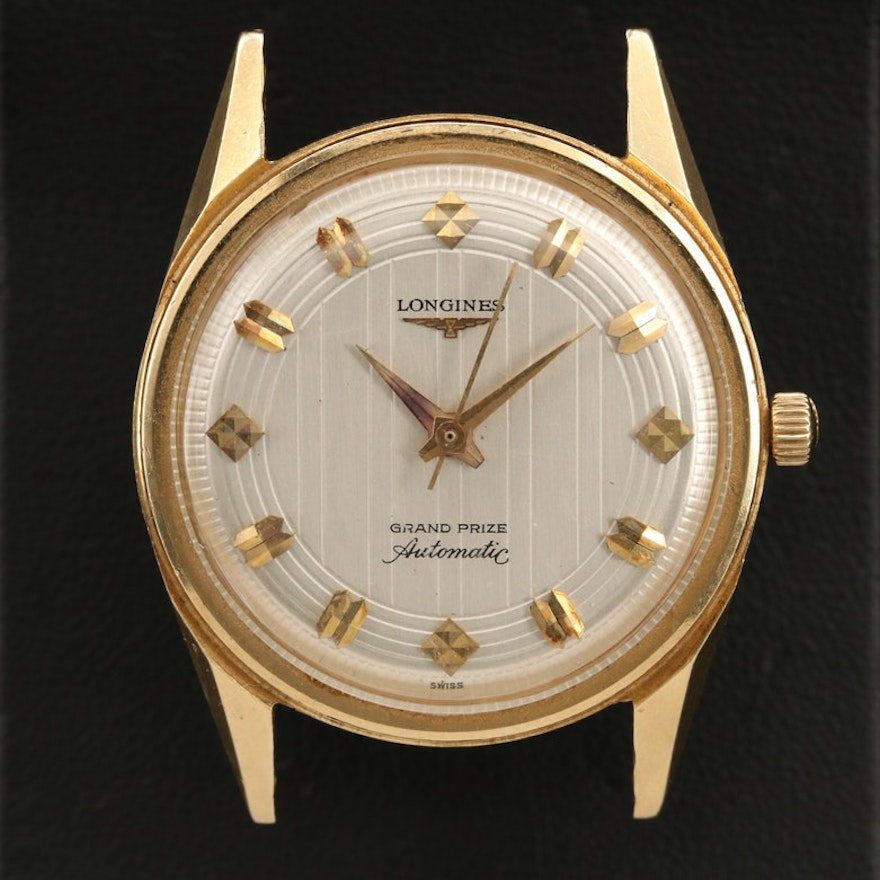14K Gold Longines Automatic Wristwatch Circa 1959 - 1962