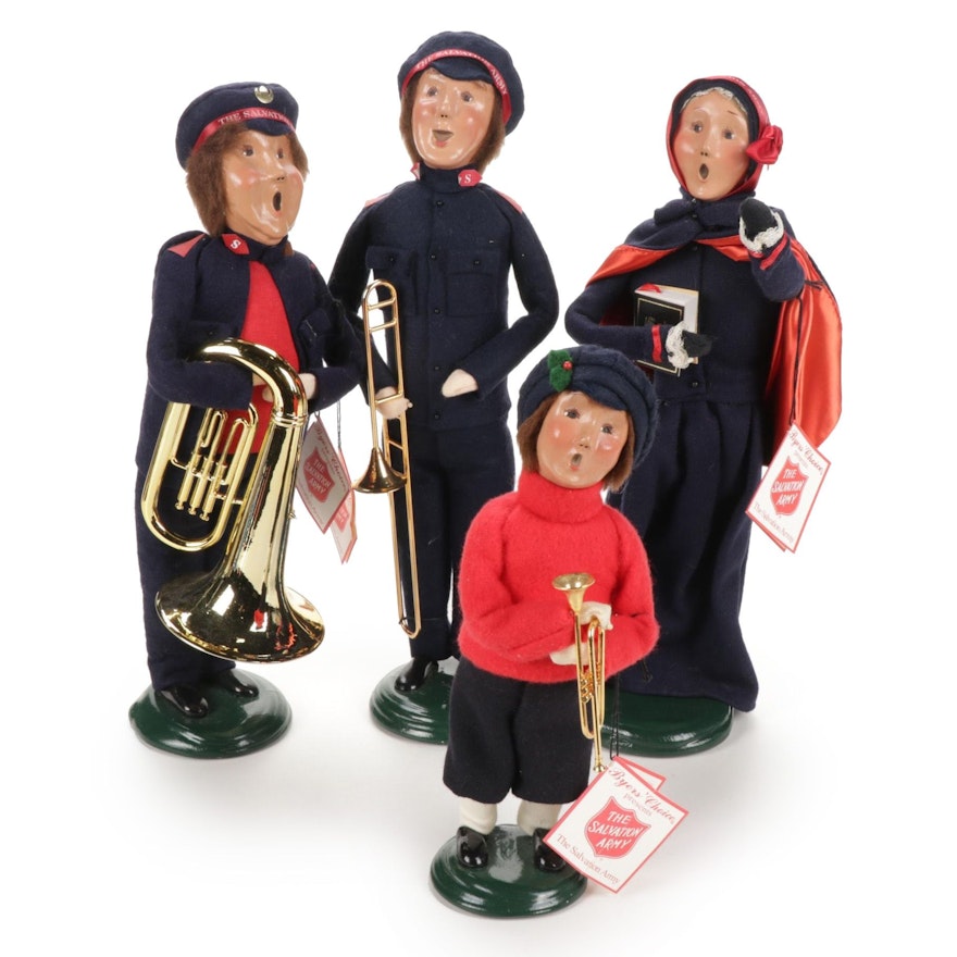 Four Byers' "Salvation Army" Carolers Christmas Figurines