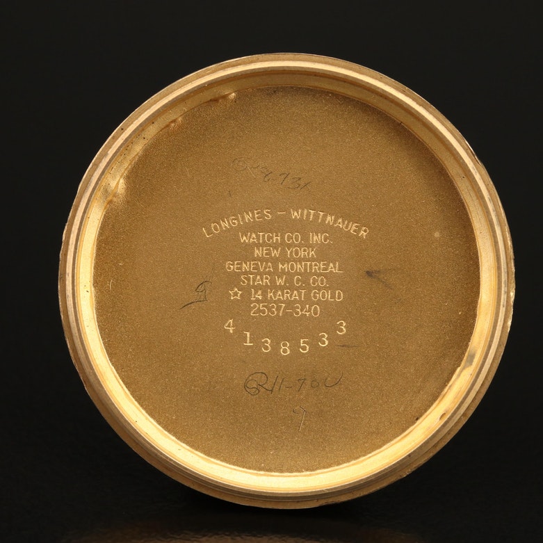 14K Gold Longines Automatic Watch Circa 1959 - 1962