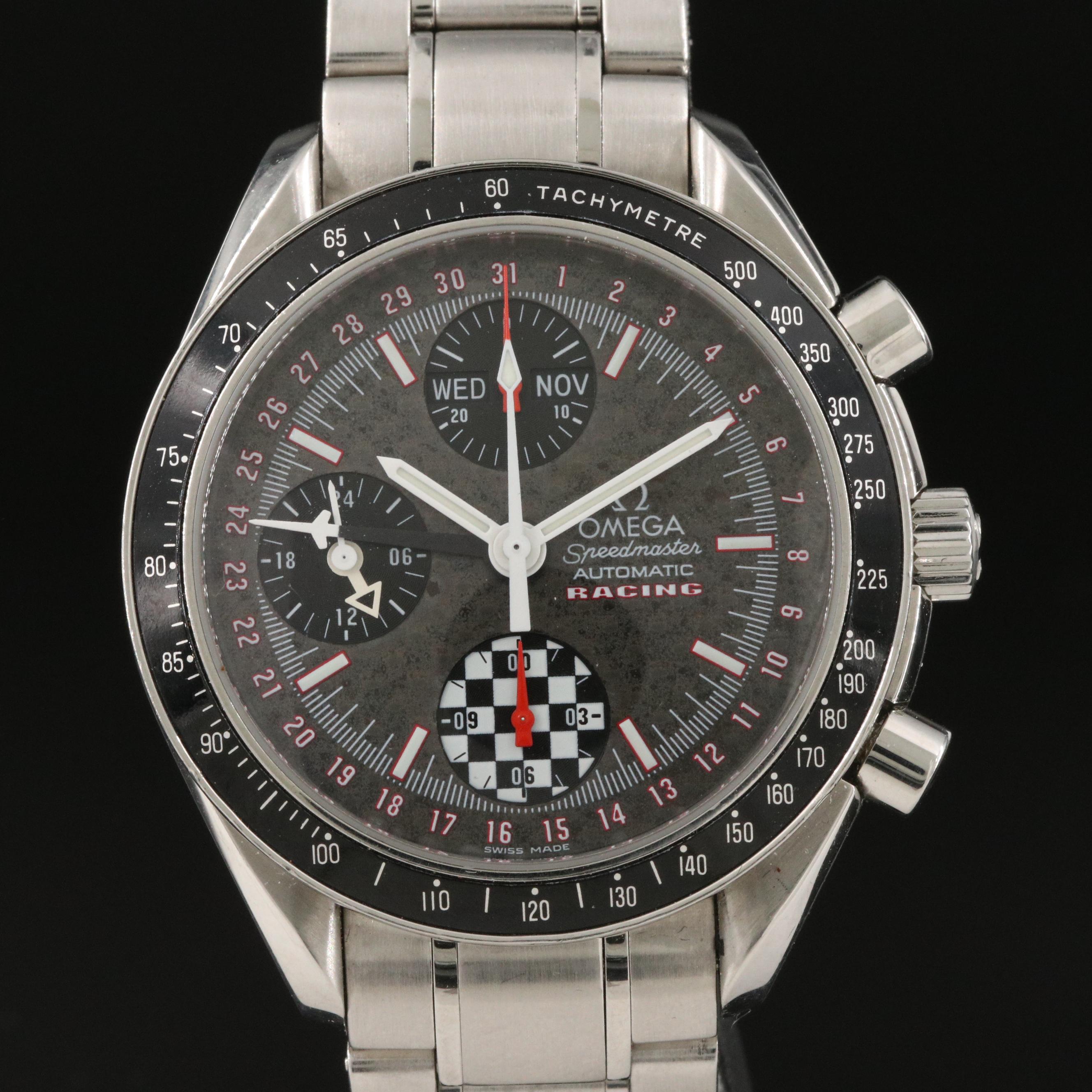 Omega Speedmaster Racing Michael Schumacher 2002 Stainless Steel Watch