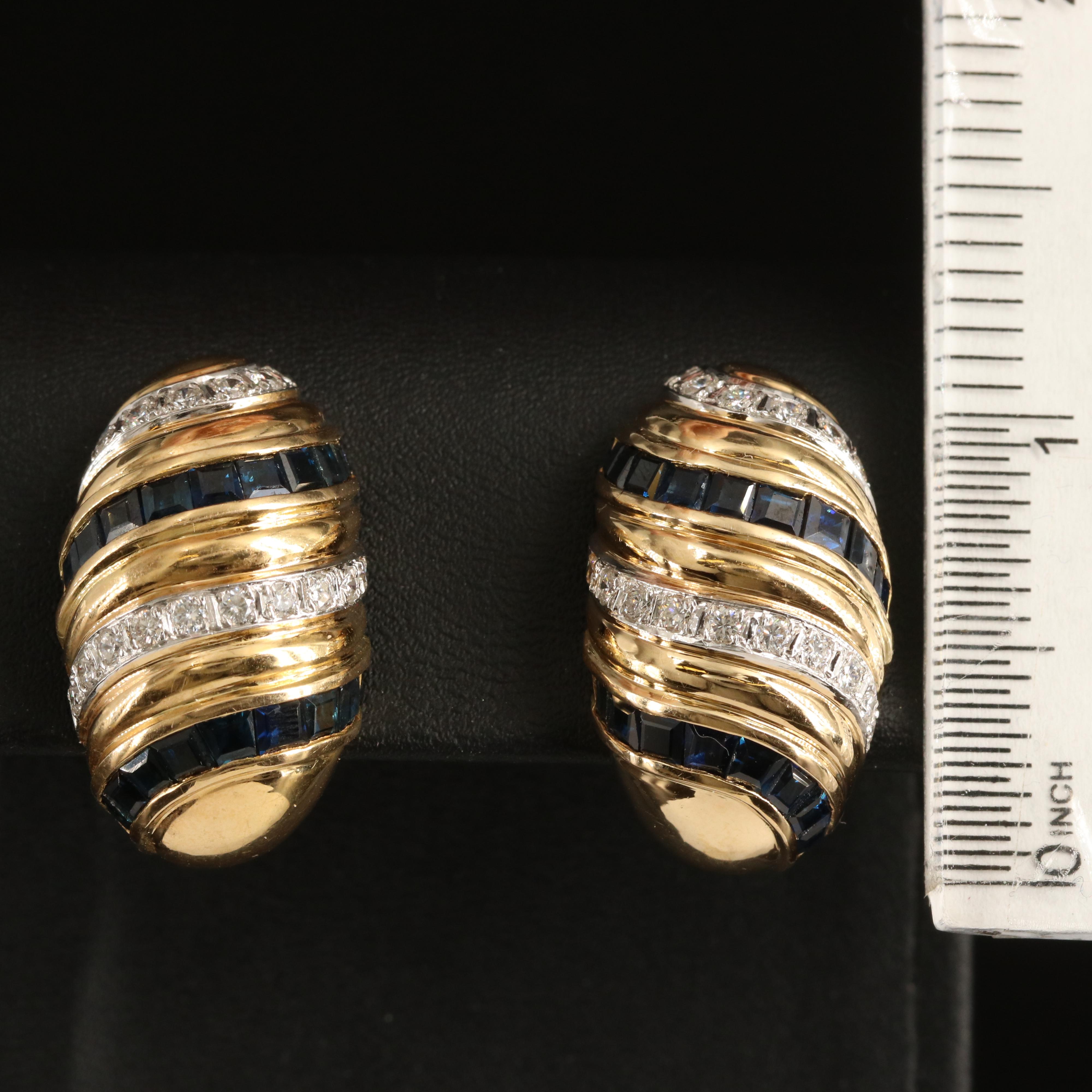 14K 0.96 CTW Diamond Button Earrings