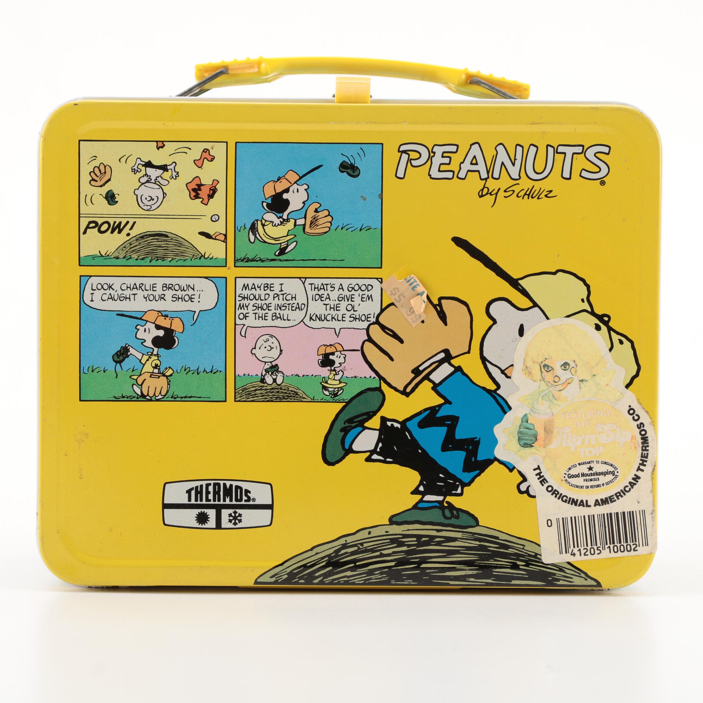 King-Seeley Thermos Co. "Peanuts" Metal Lunchbox and Thermos, 1985