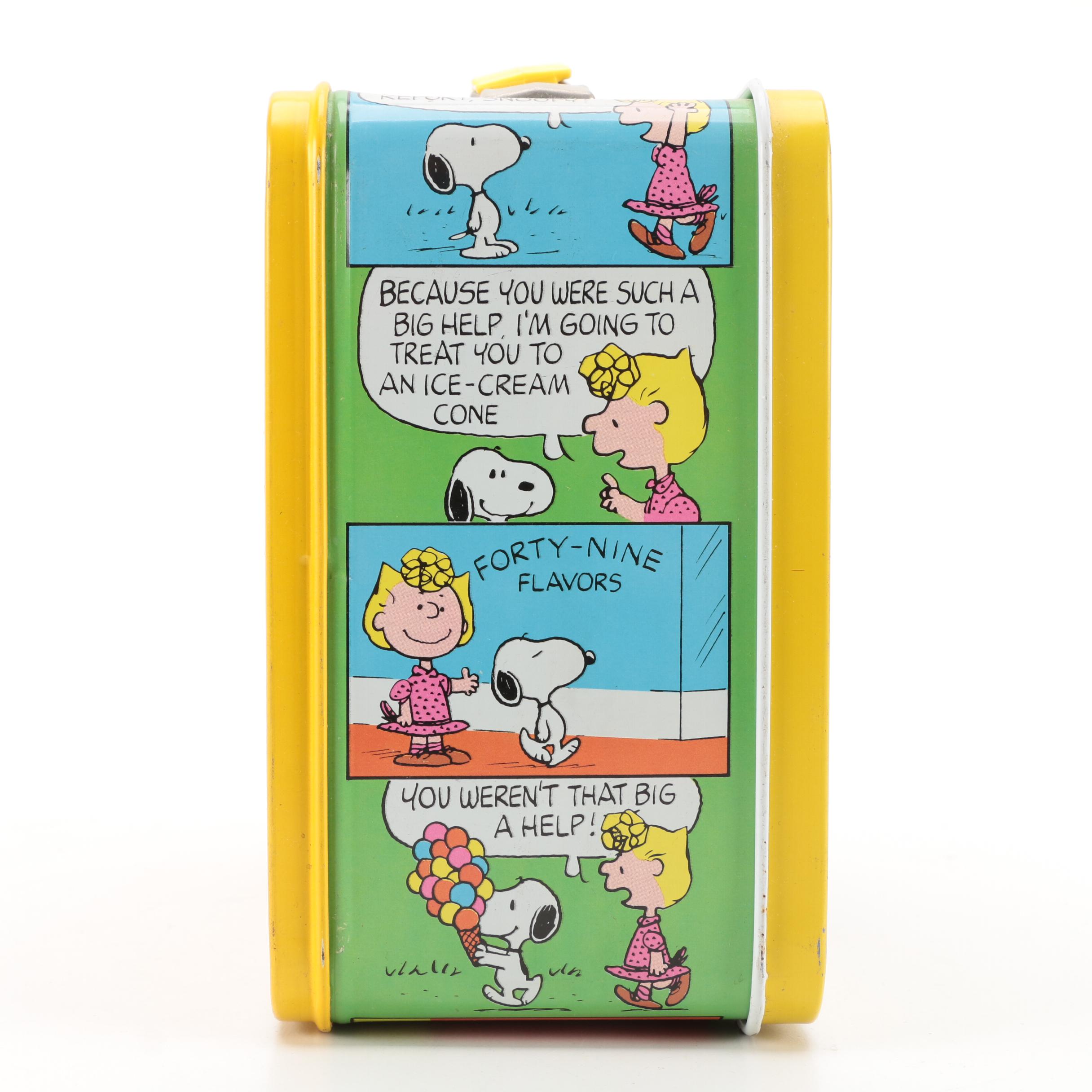 King-Seeley Thermos Co. "Peanuts" Metal Lunchbox and Thermos, 1985
