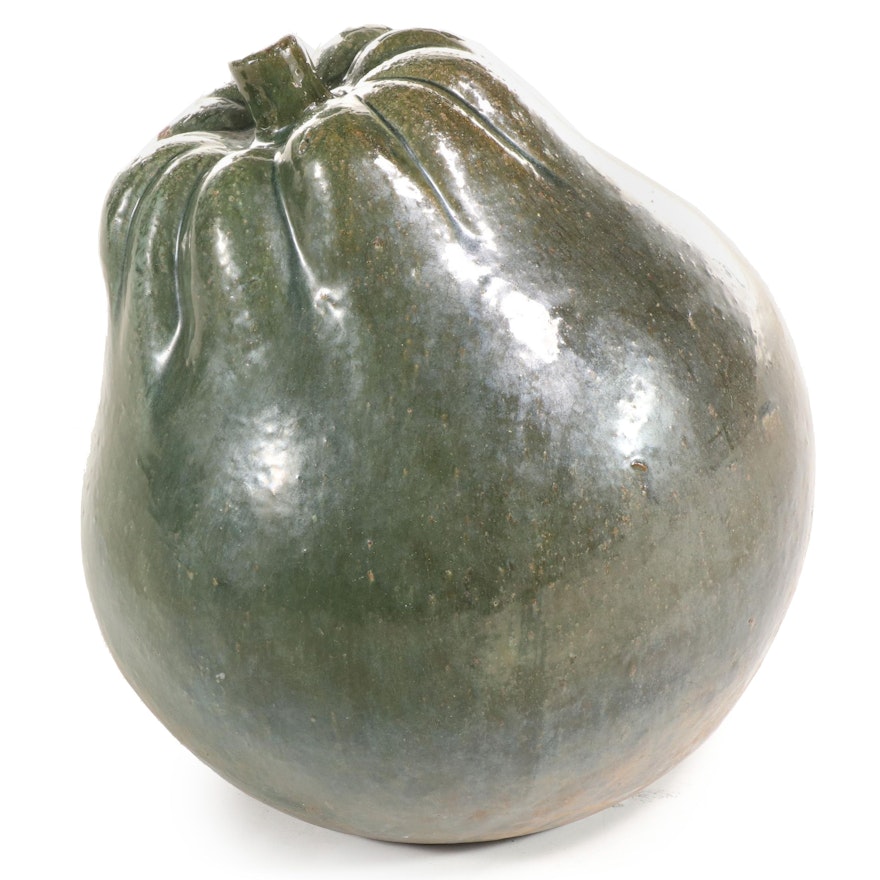 Glazed Terracotta Pear Shaped Winter Squash