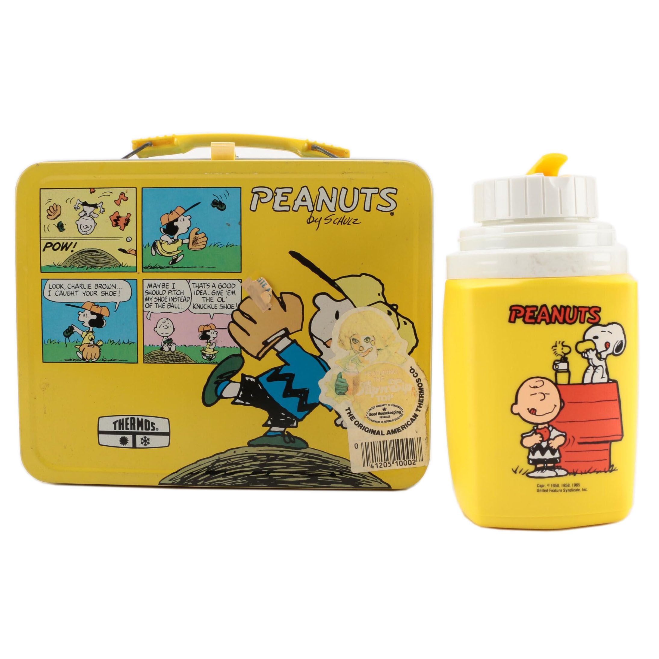 King-Seeley Thermos Co. "Peanuts" Metal Lunchbox and Thermos, 1985