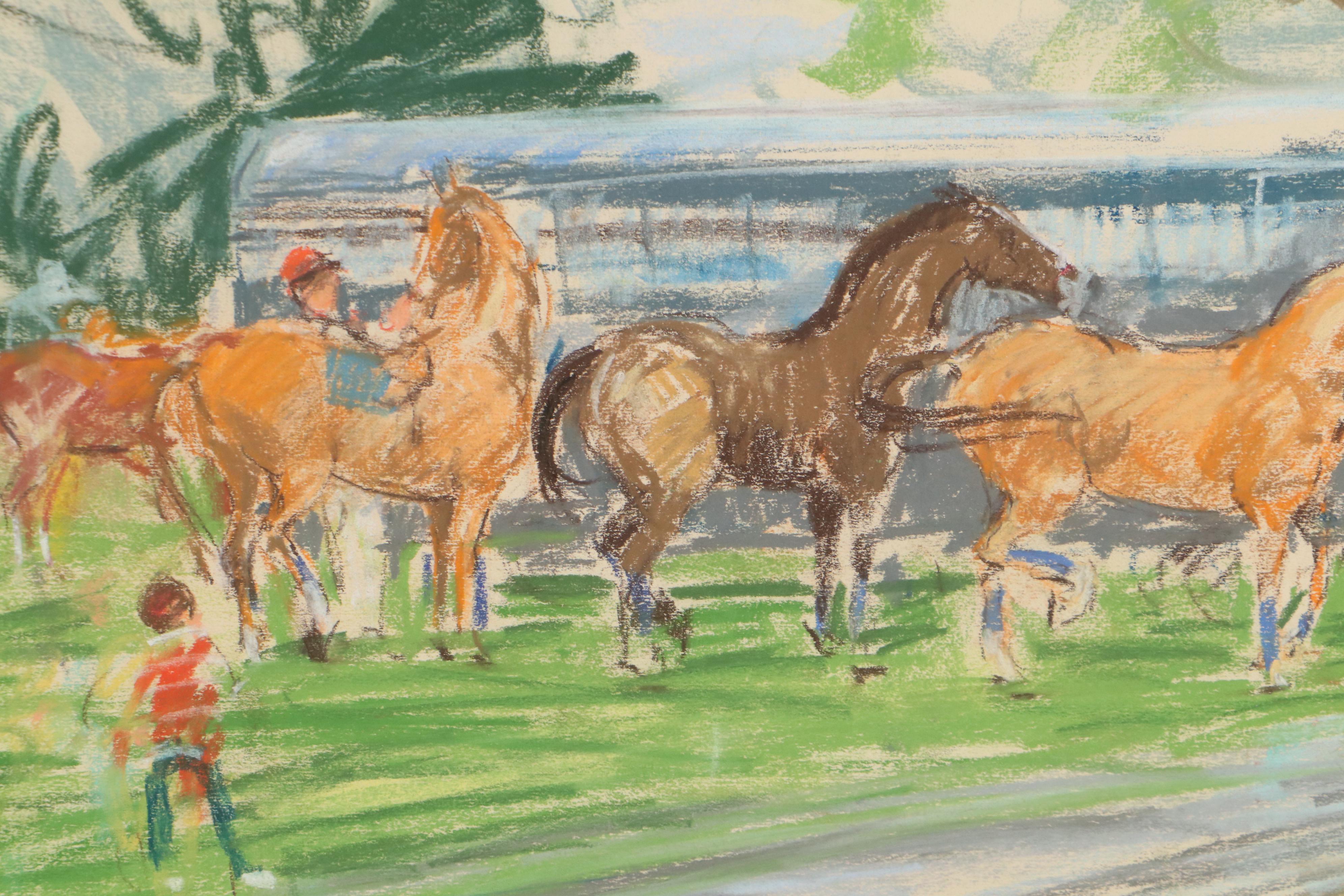 Kamil Kubik Equestrian Pastel Drawings