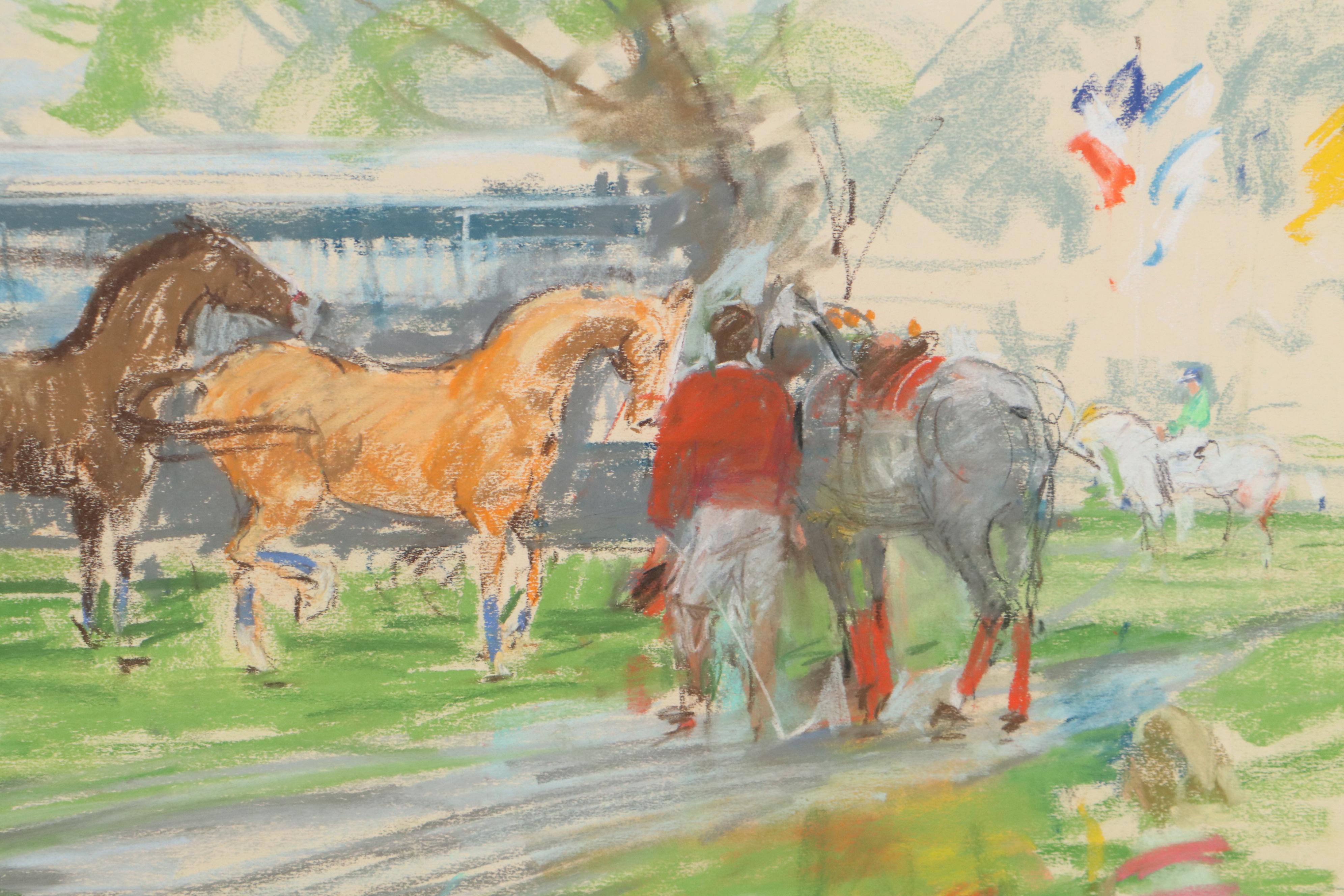 Kamil Kubik Equestrian Pastel Drawings