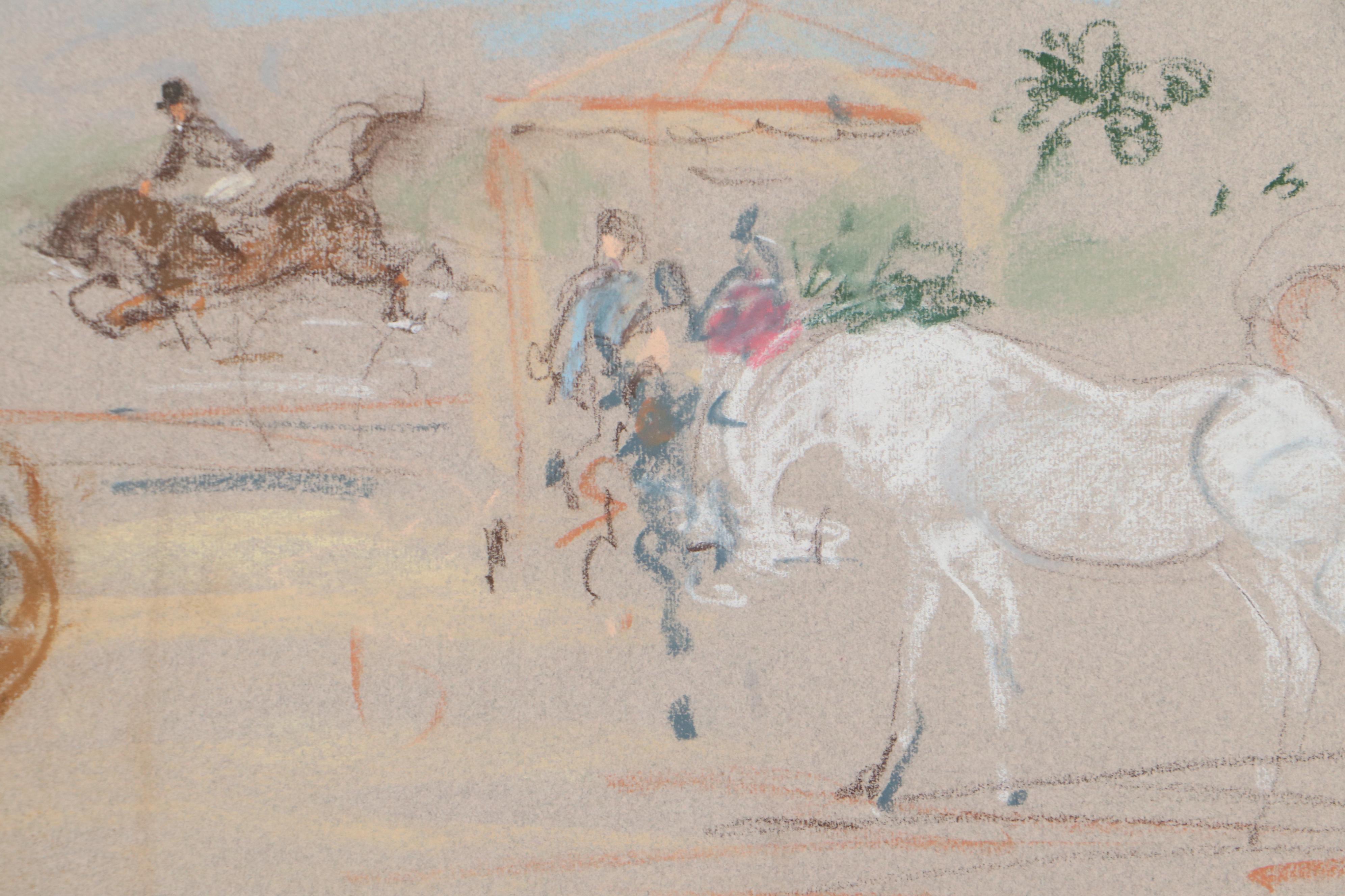 Kamil Kubik Equestrian Pastel Drawings