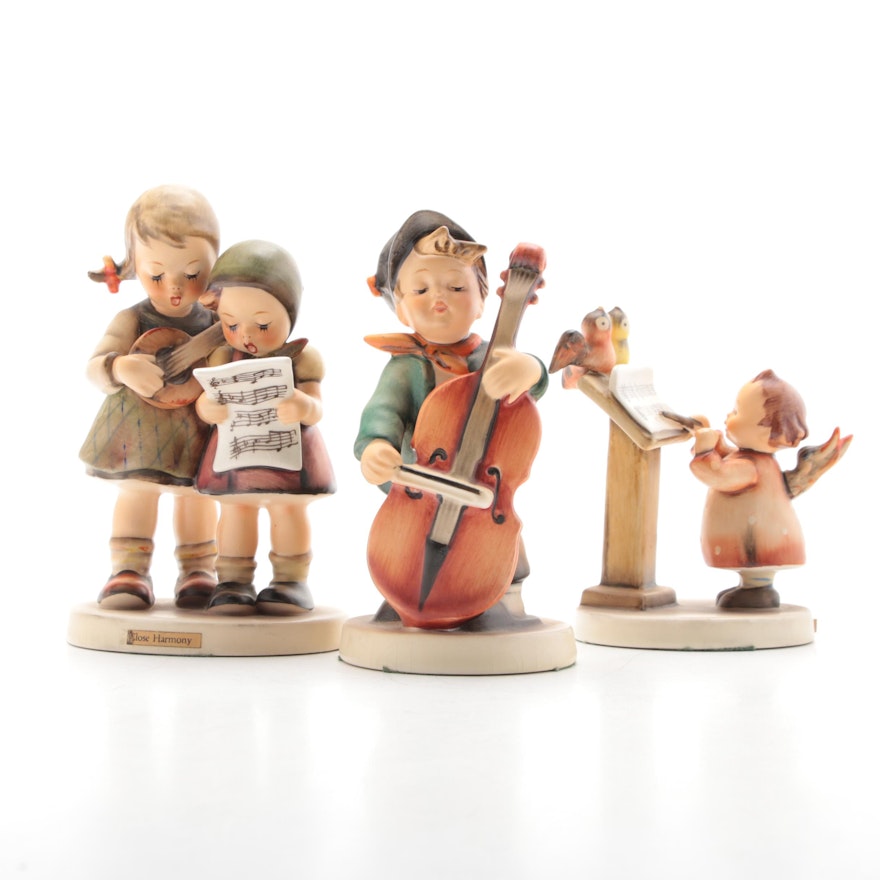 Goebel "Close Harmony" and Other Porcelain Hummel Figurines