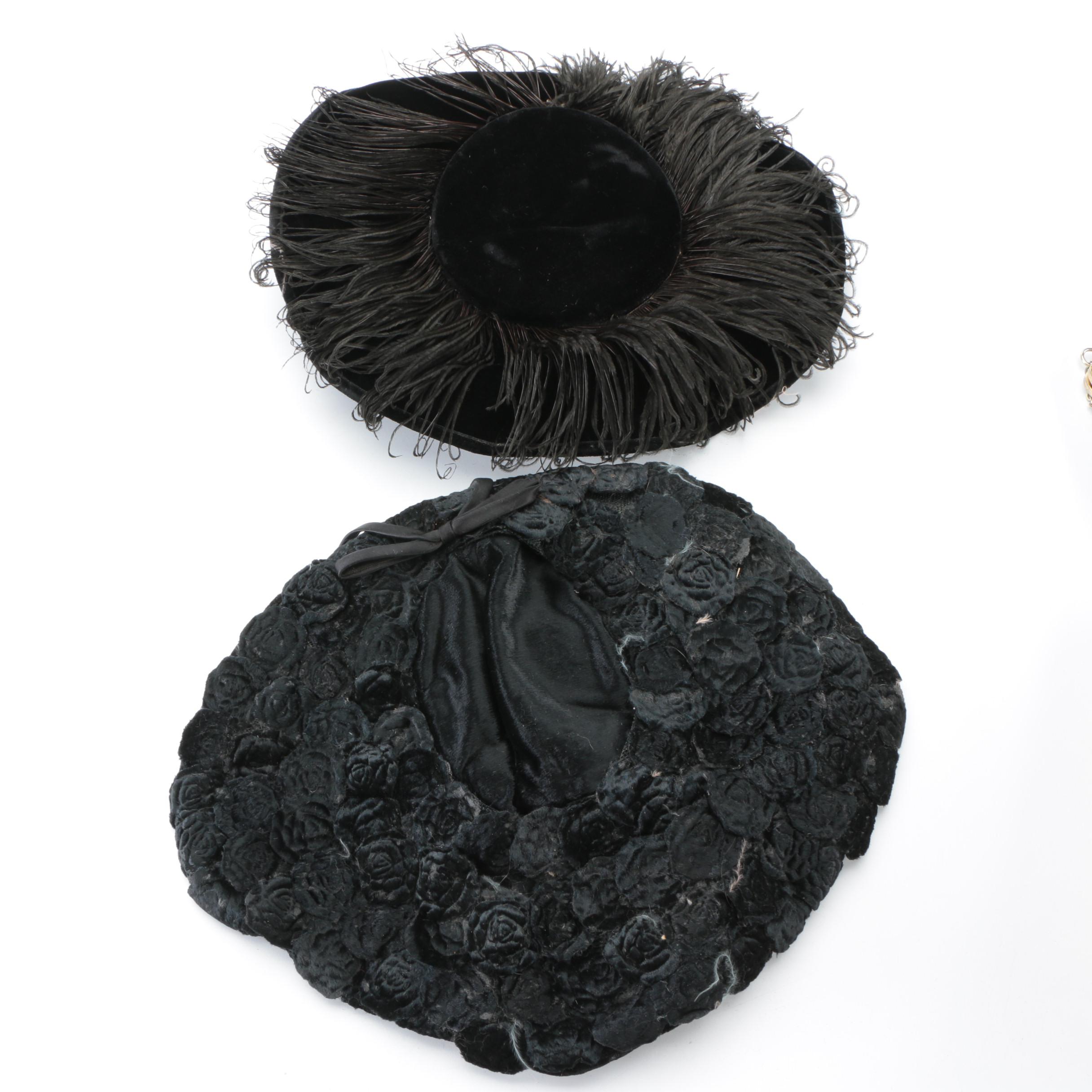 Souré, Genung's, Union Made and Other Handbags, Hats and Crocheted Gloves