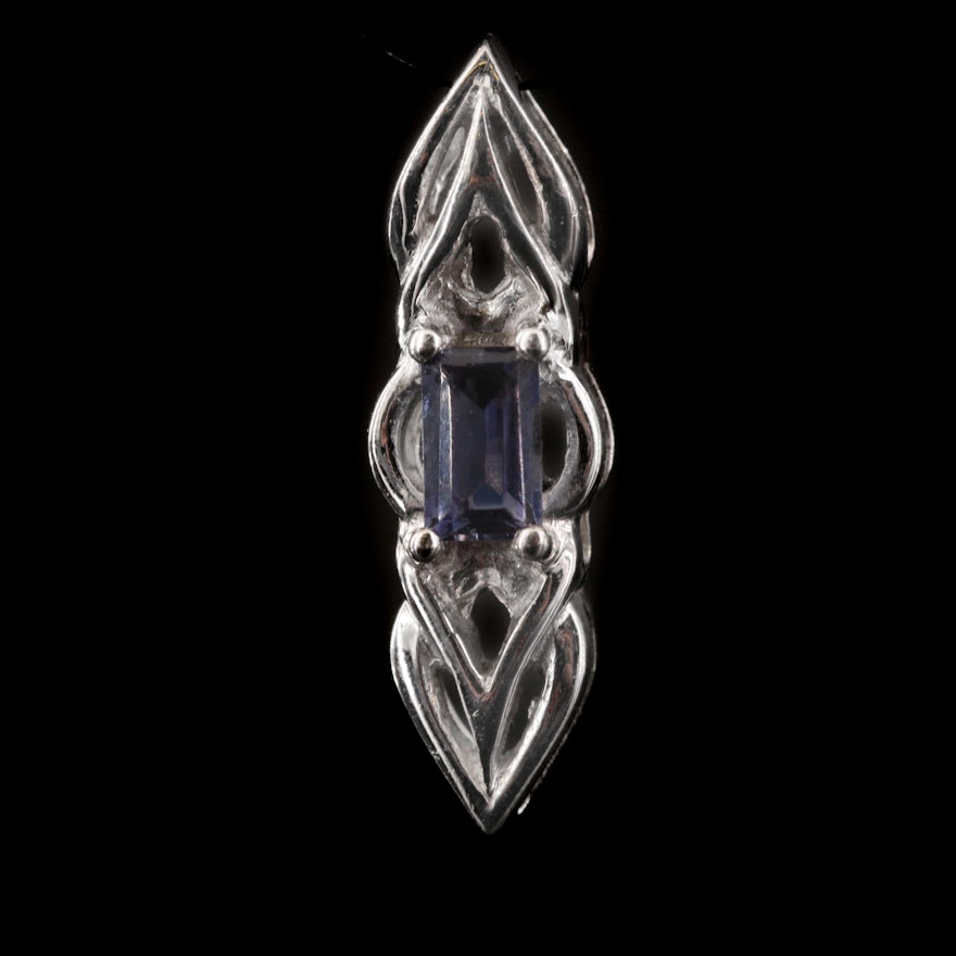 Sterling Silver Iolite Pendant