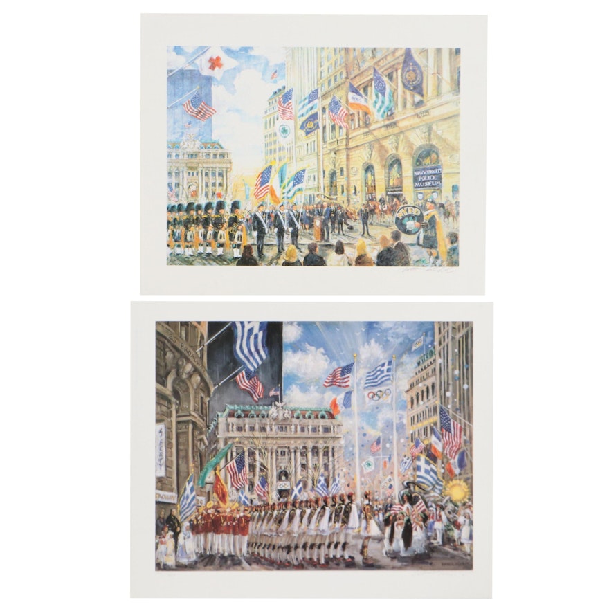 Kamil Kubik Photomechanical Prints of New York Street Scenes