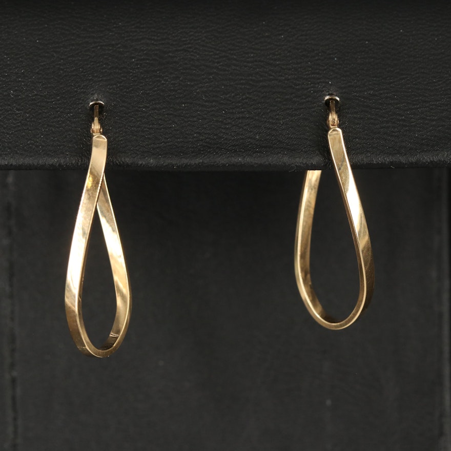 Italian 14K Hoop Earrings