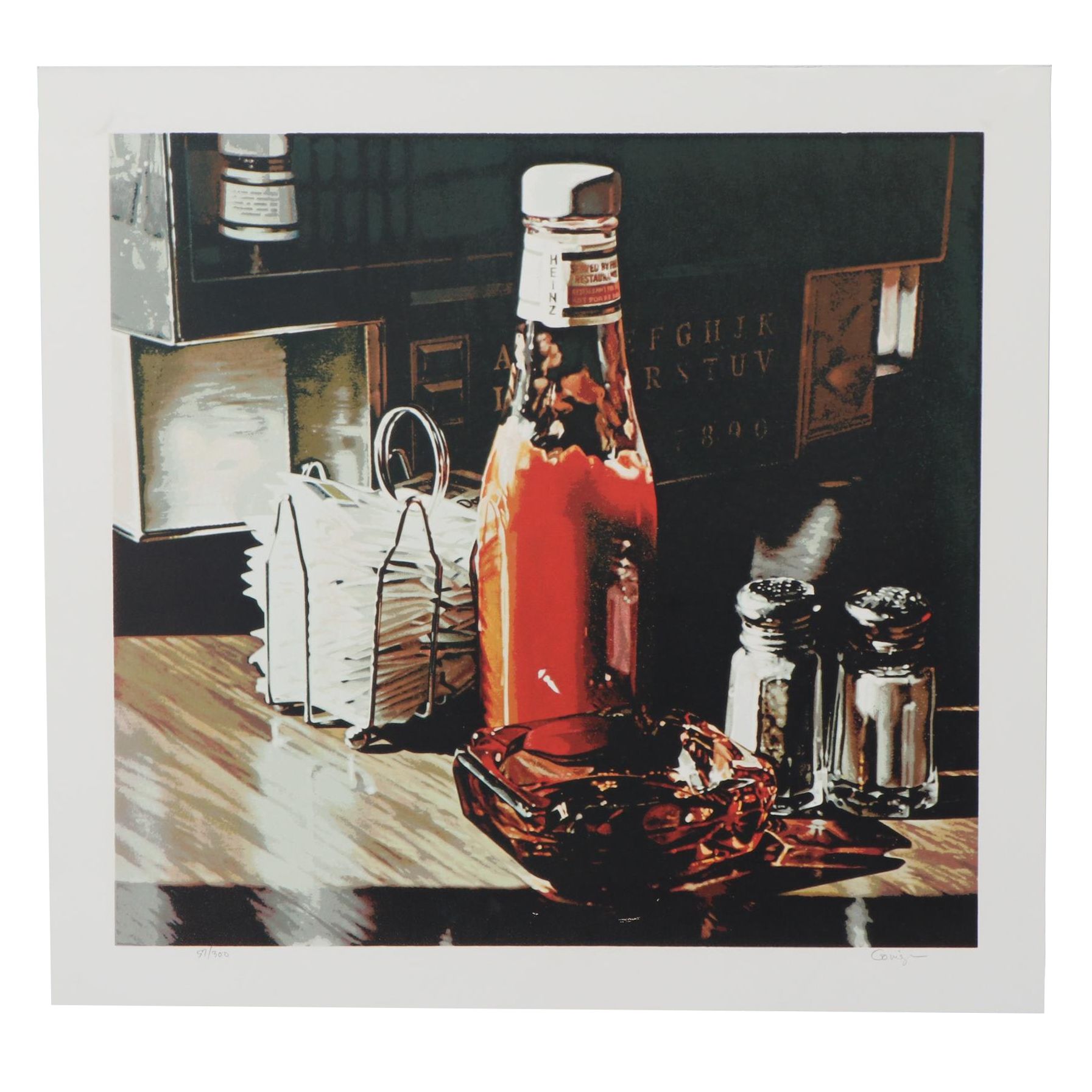 Ralph Goings Serigraph "Still Life With Sugars," 1981
