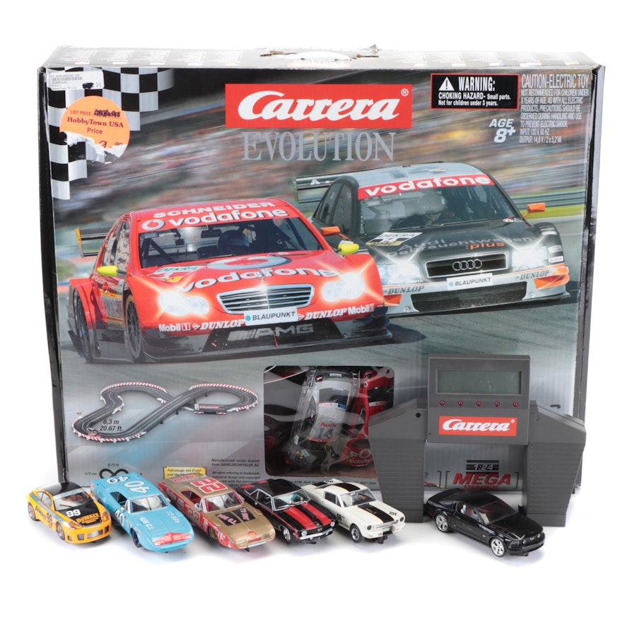 Carrera Evolution 1:24 Scale Nürburgring Car Racetrack and Diecast Cars