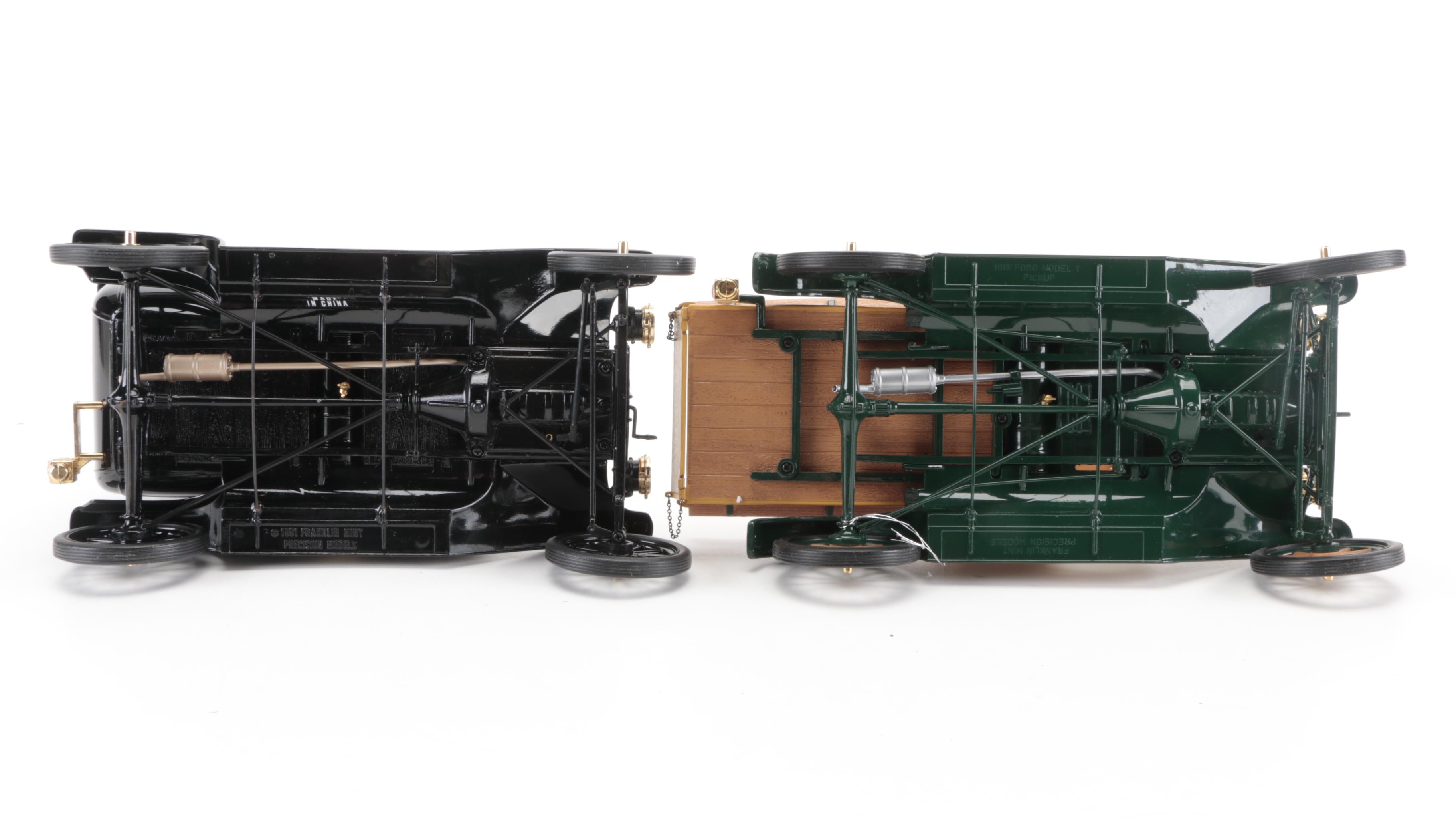 Franklin Mint 1905 Rolls Royce Diecast Model with Other Diecast Cars