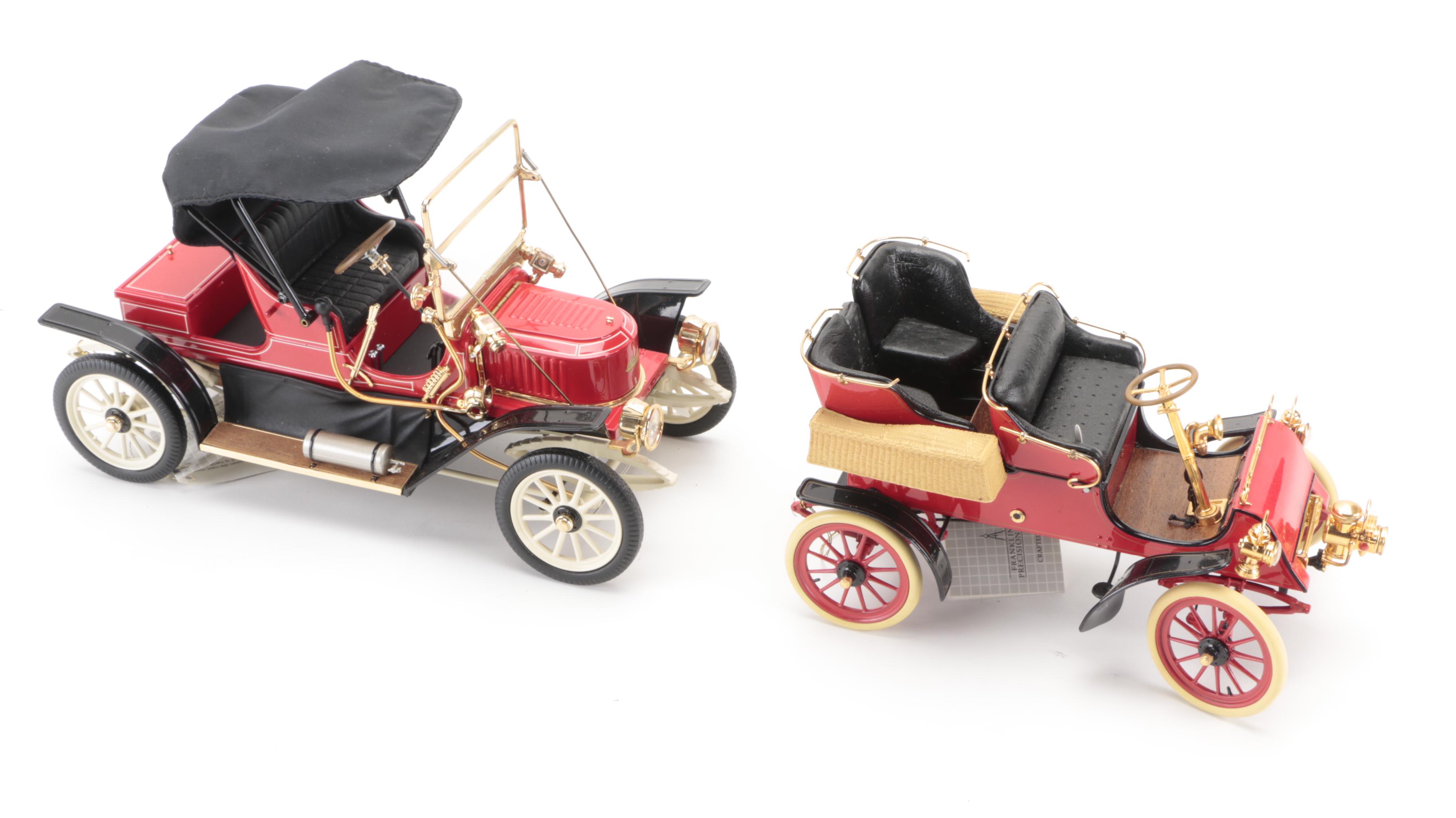 Franklin Mint 1905 Rolls Royce Diecast Model with Other Diecast Cars