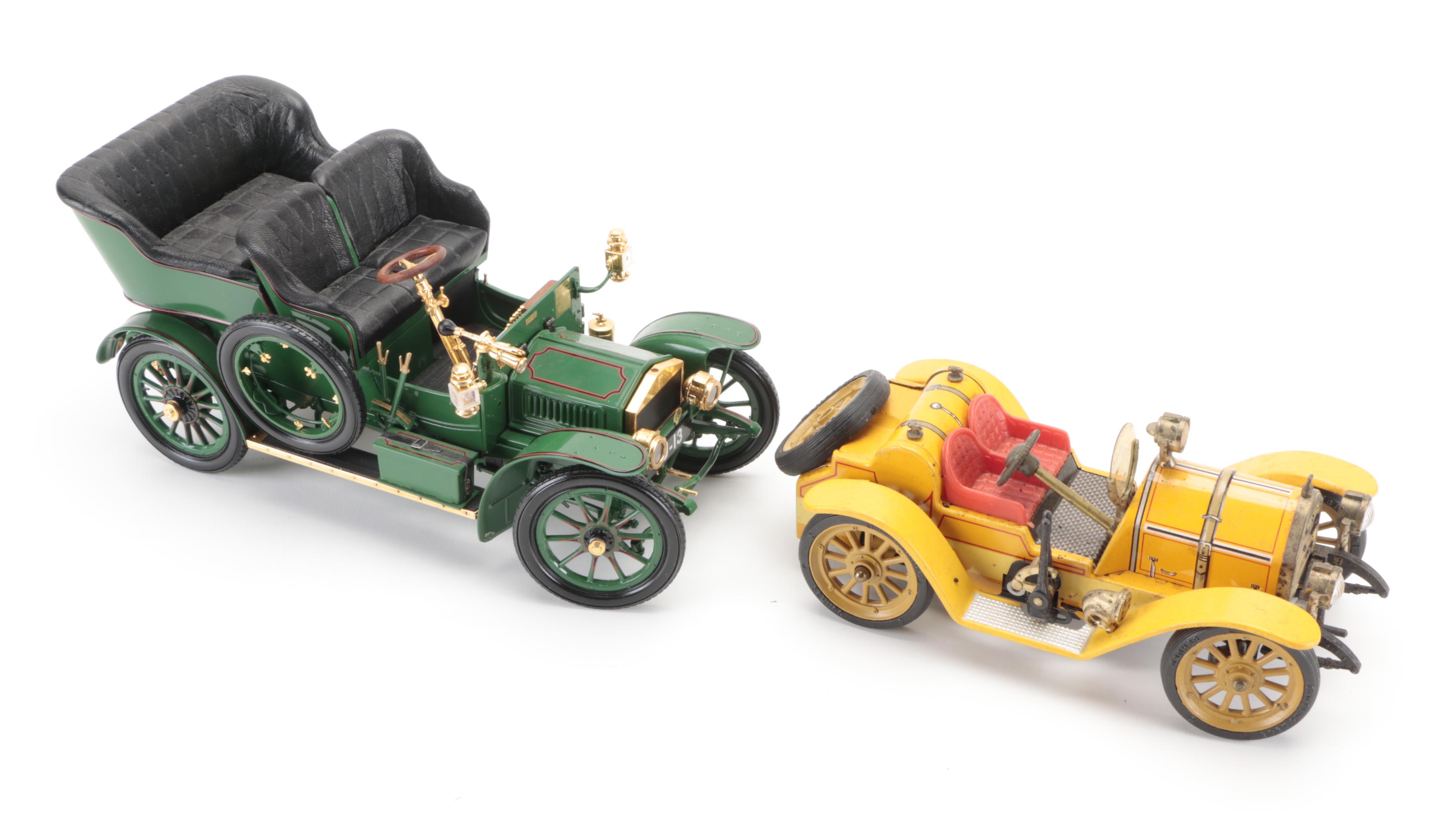 Franklin Mint 1905 Rolls Royce Diecast Model with Other Diecast Cars