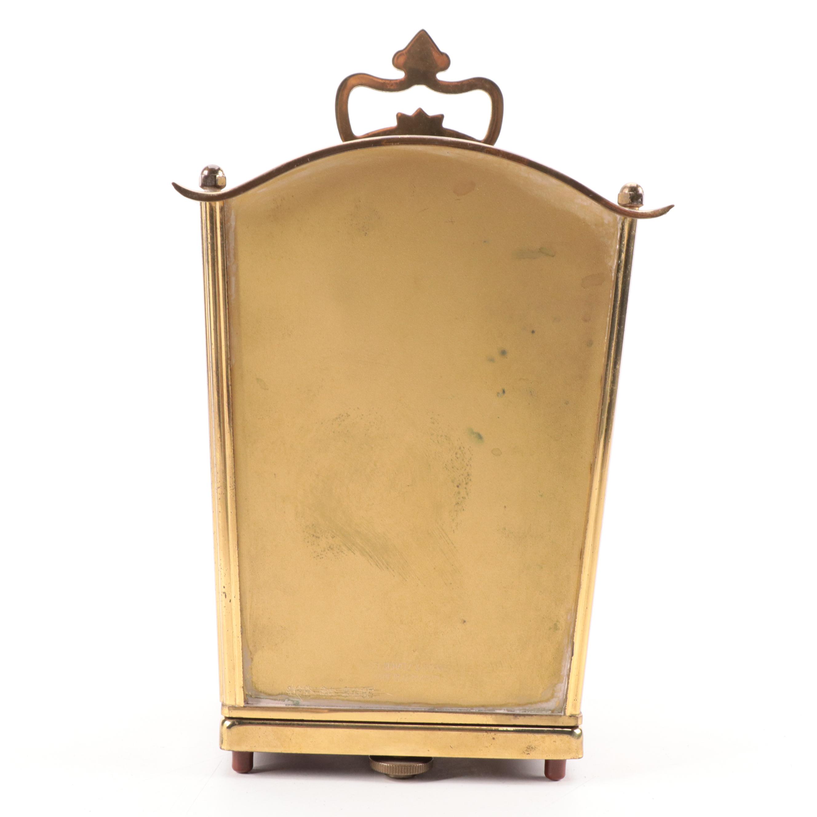 Schatz & Sohne Brass 400-Day Carriage Clock, Mid-20th Century