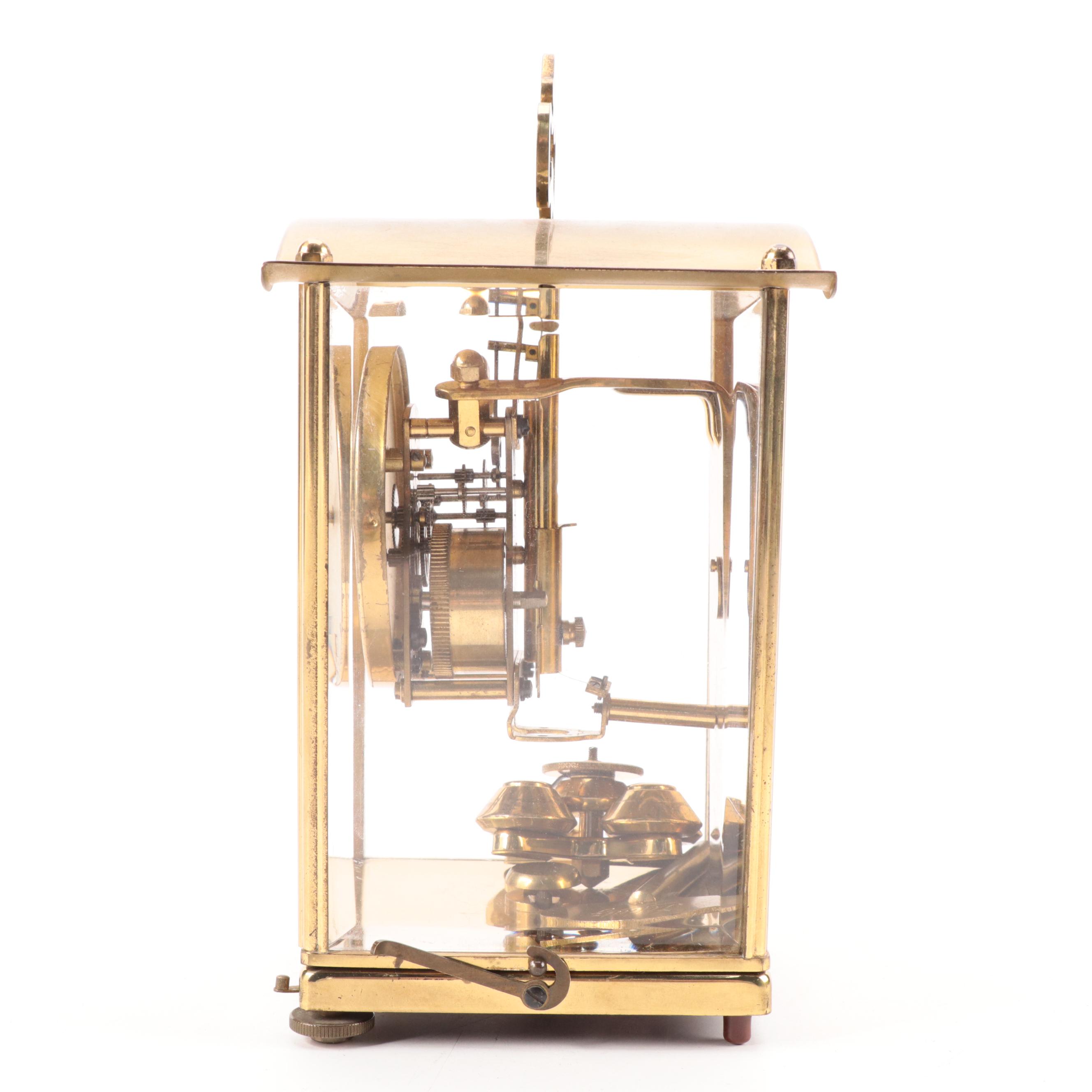 Schatz & Sohne Brass 400-Day Carriage Clock, Mid-20th Century