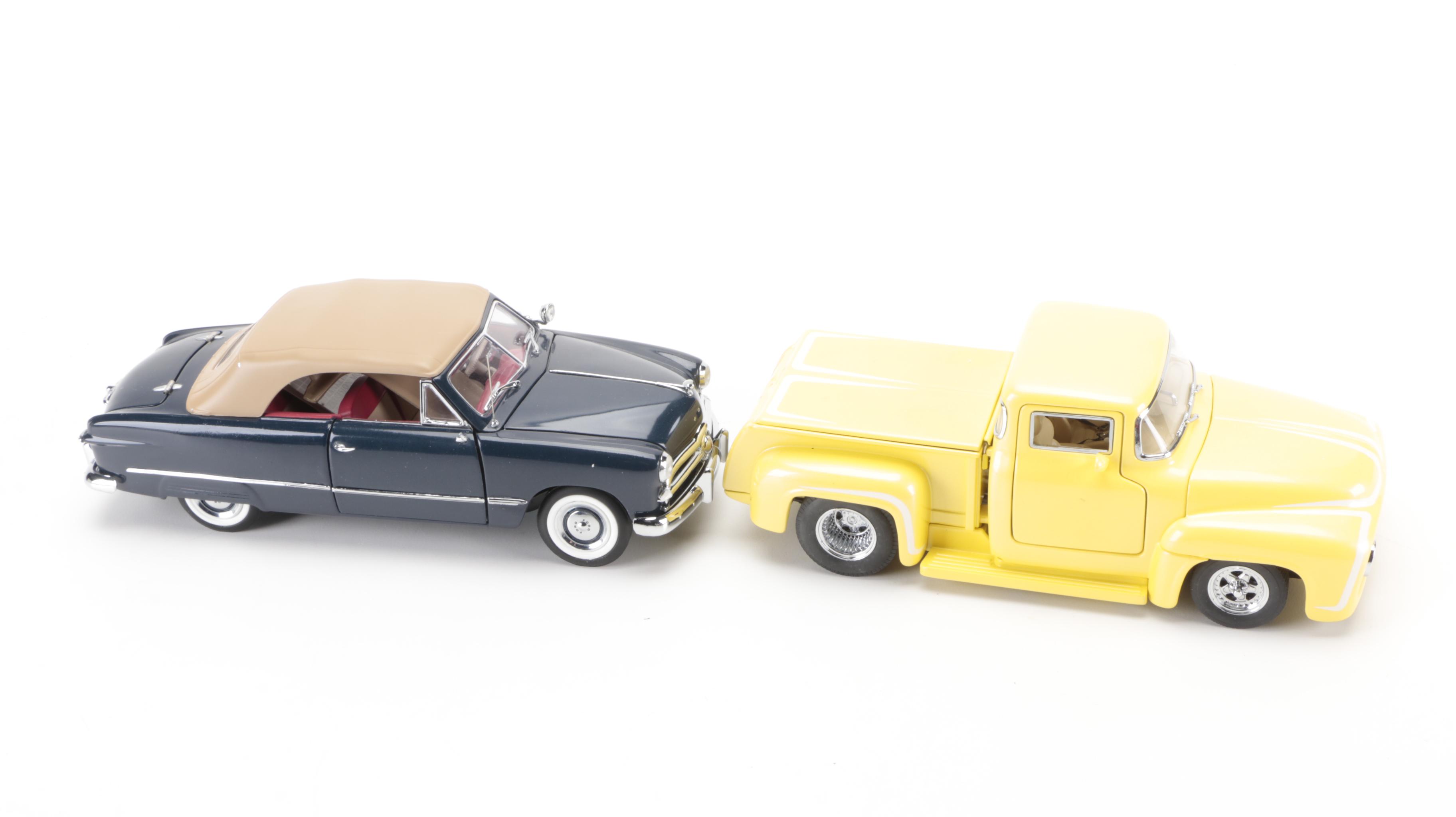 Danbury Mint and Franklin Mint Ford Classic Diecast Cars in Original Packaging