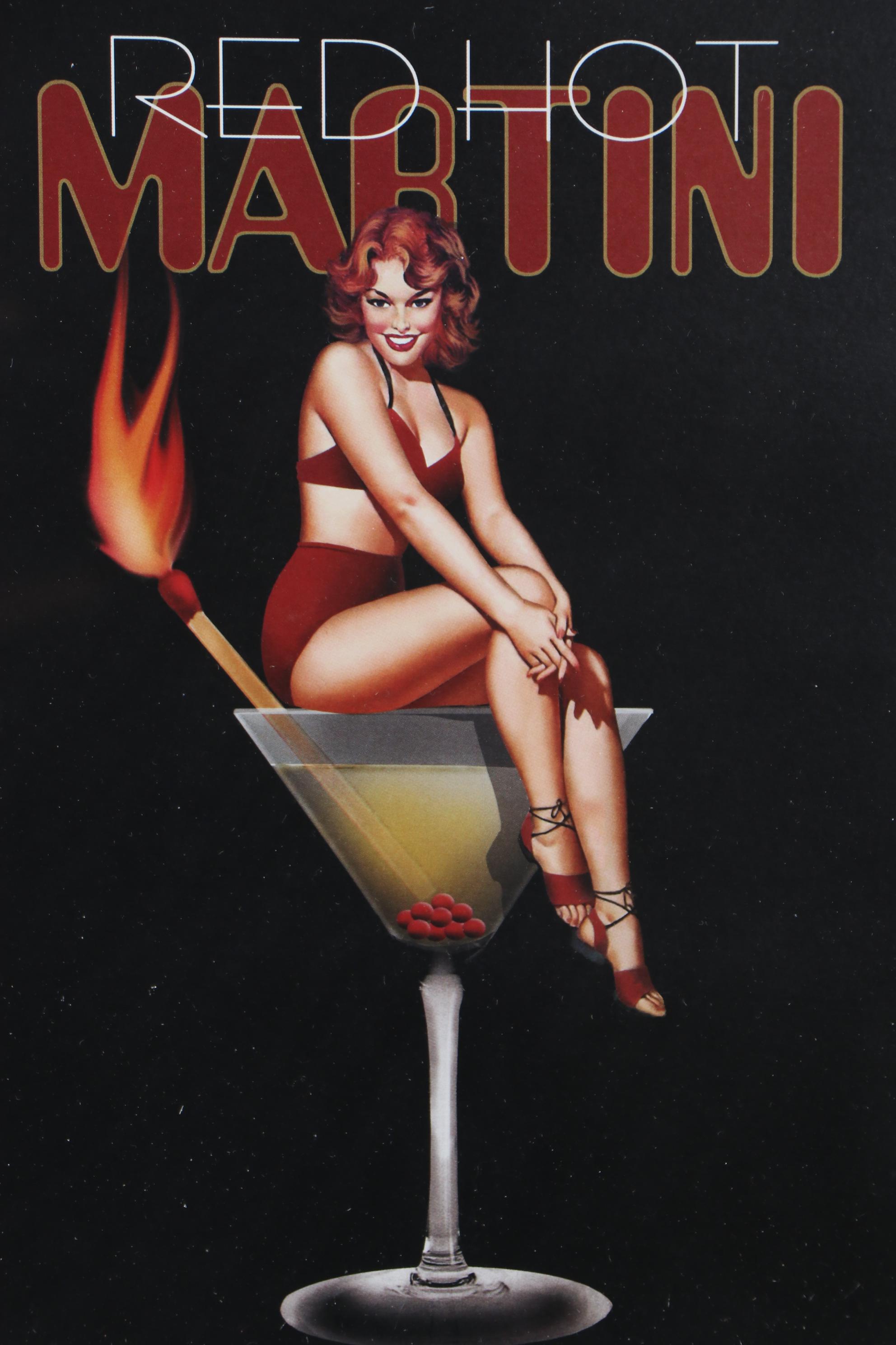 Offset Lithographs After Ralph Burch Figural Martinis