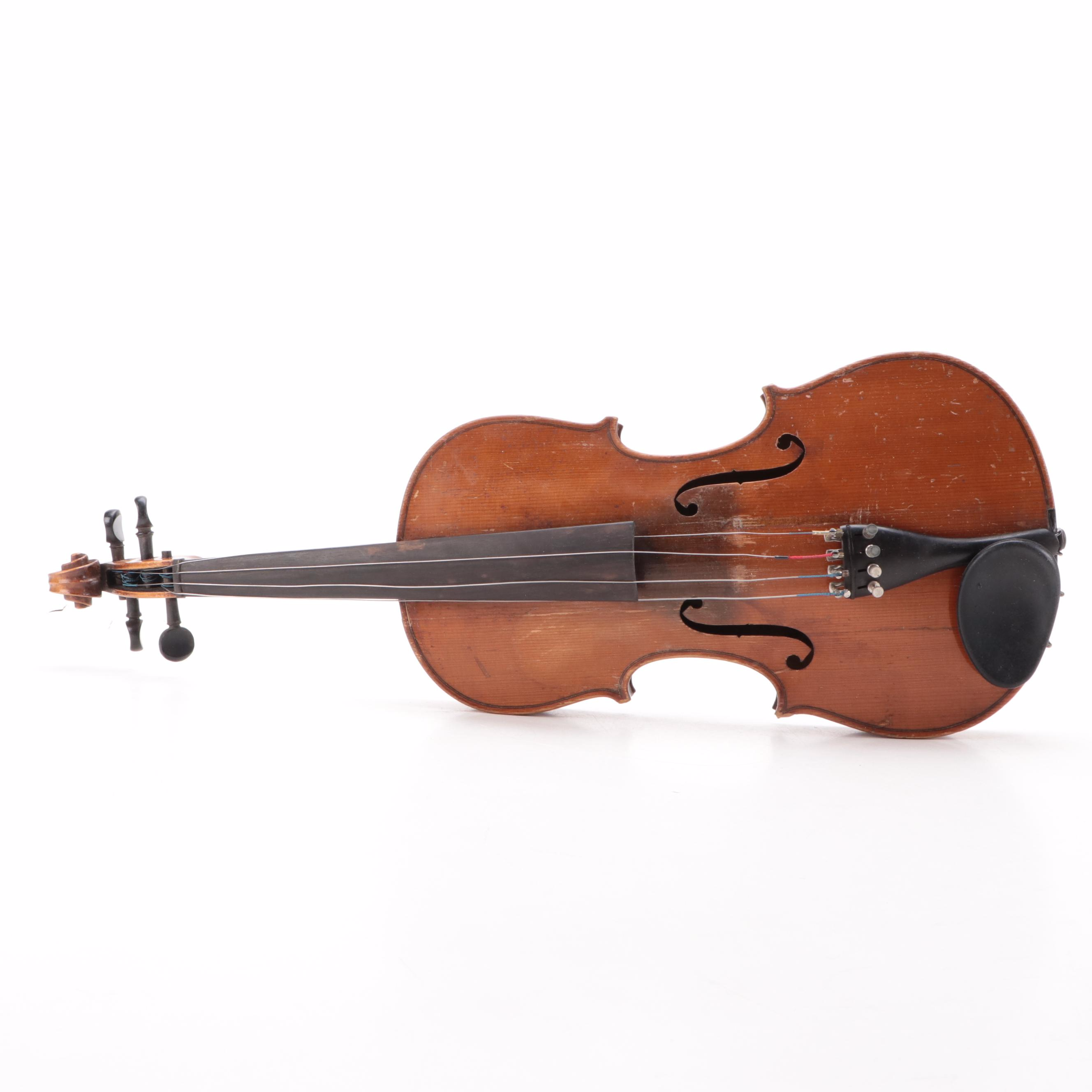 4/4 Conservatory Stradivarius Replica Violin with Case, Bow