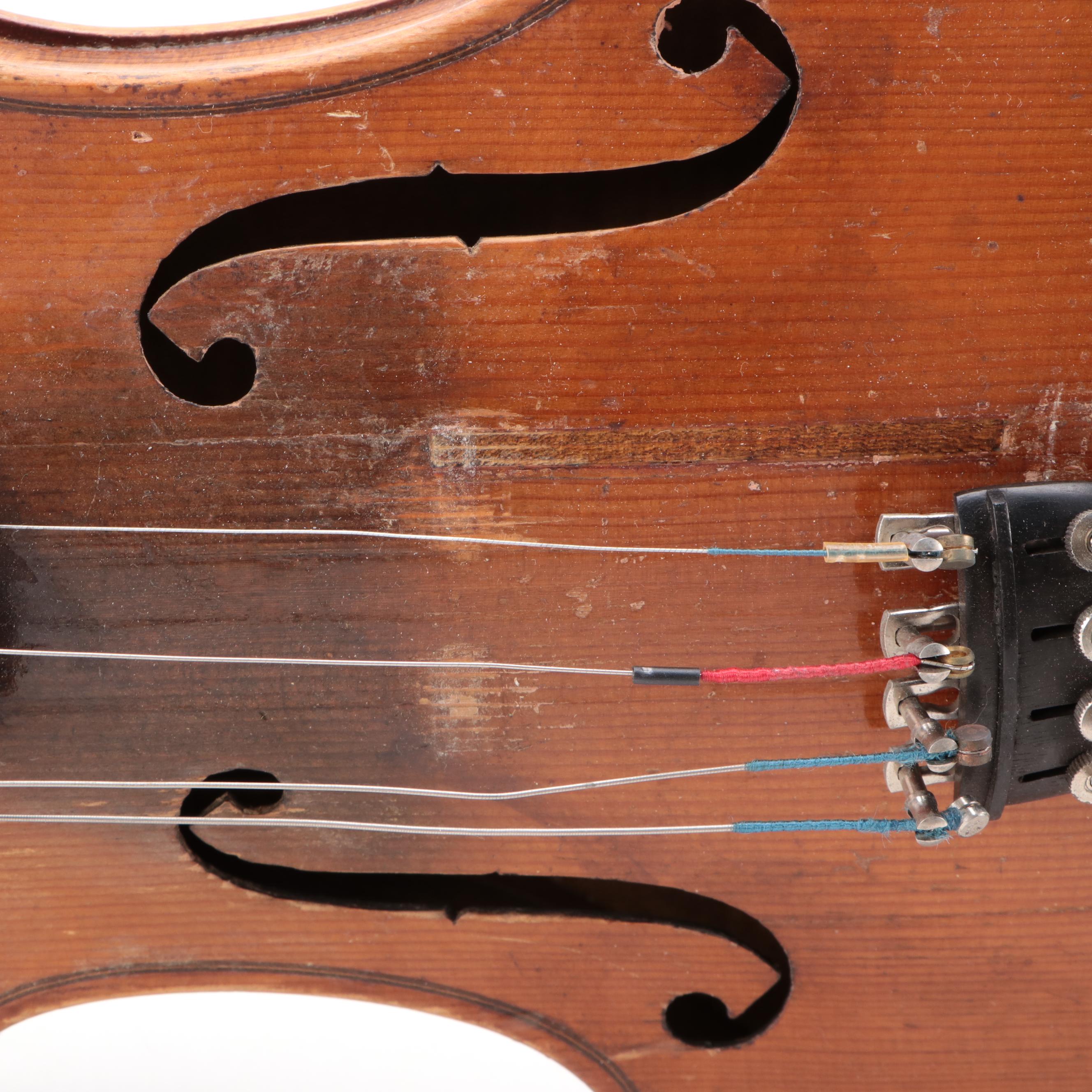 4/4 Conservatory Stradivarius Replica Violin with Case, Bow