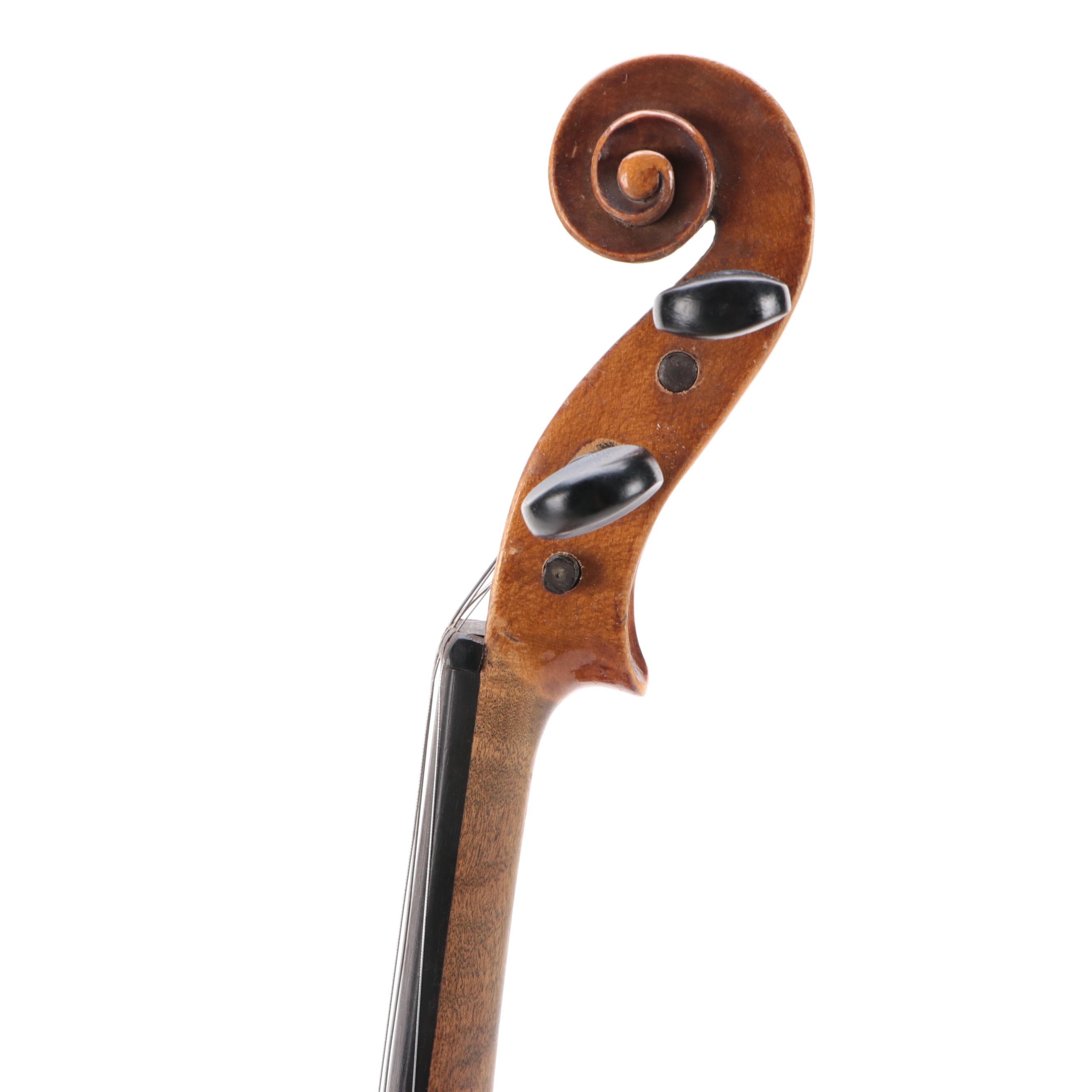 4/4 Conservatory Stradivarius Replica Violin with Case, Bow