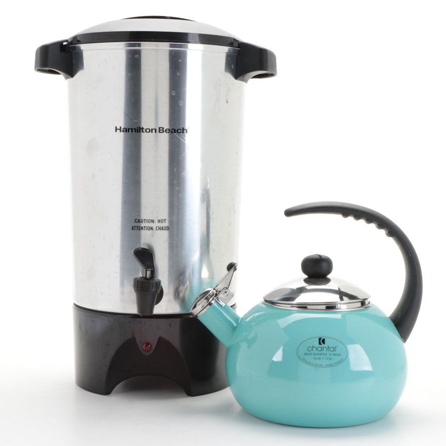 Hamilton Beach 42 cup Coffee Urn and Chantal Tea Kettle