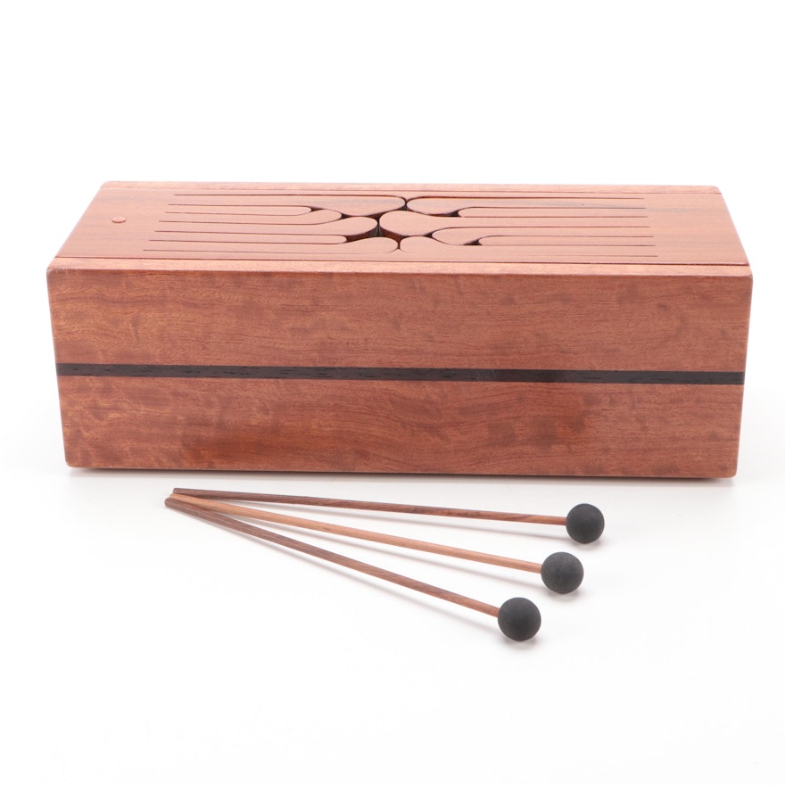 Chorded 12-Key Hardwood Tongue Drum with Mallets, 2008