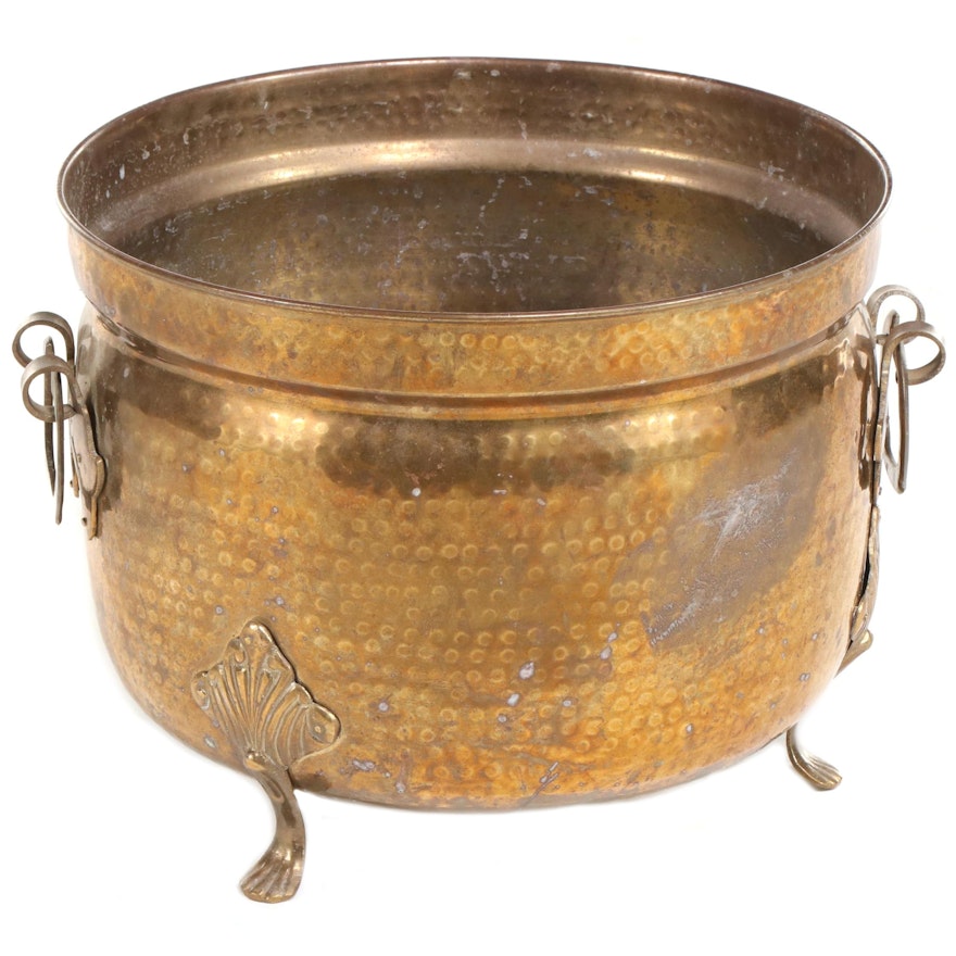 Gatco Solid Brass Log Bucket, Late 20th Century