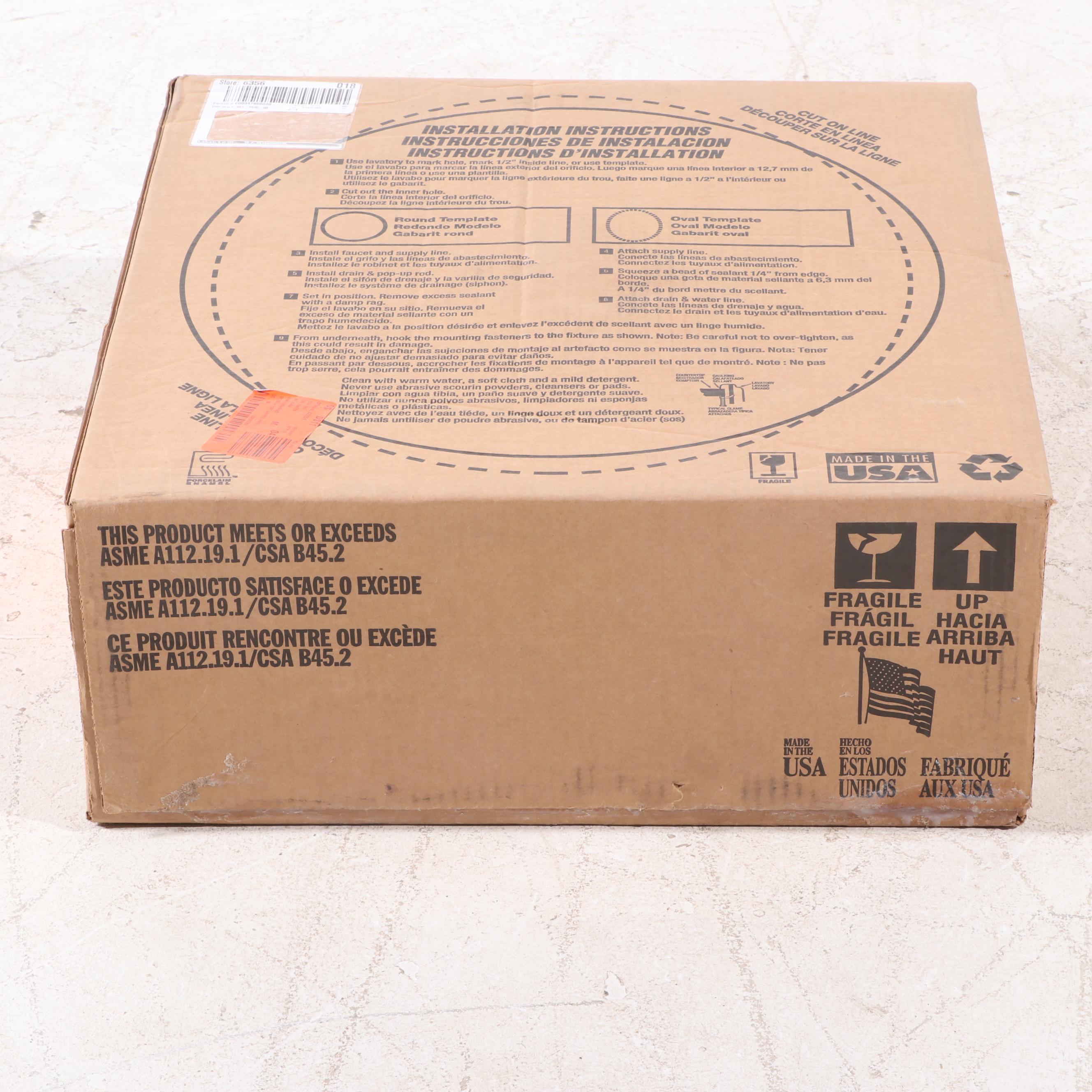 Bootz Industries "Laurel" Enameled Three Hole Drop In Sink