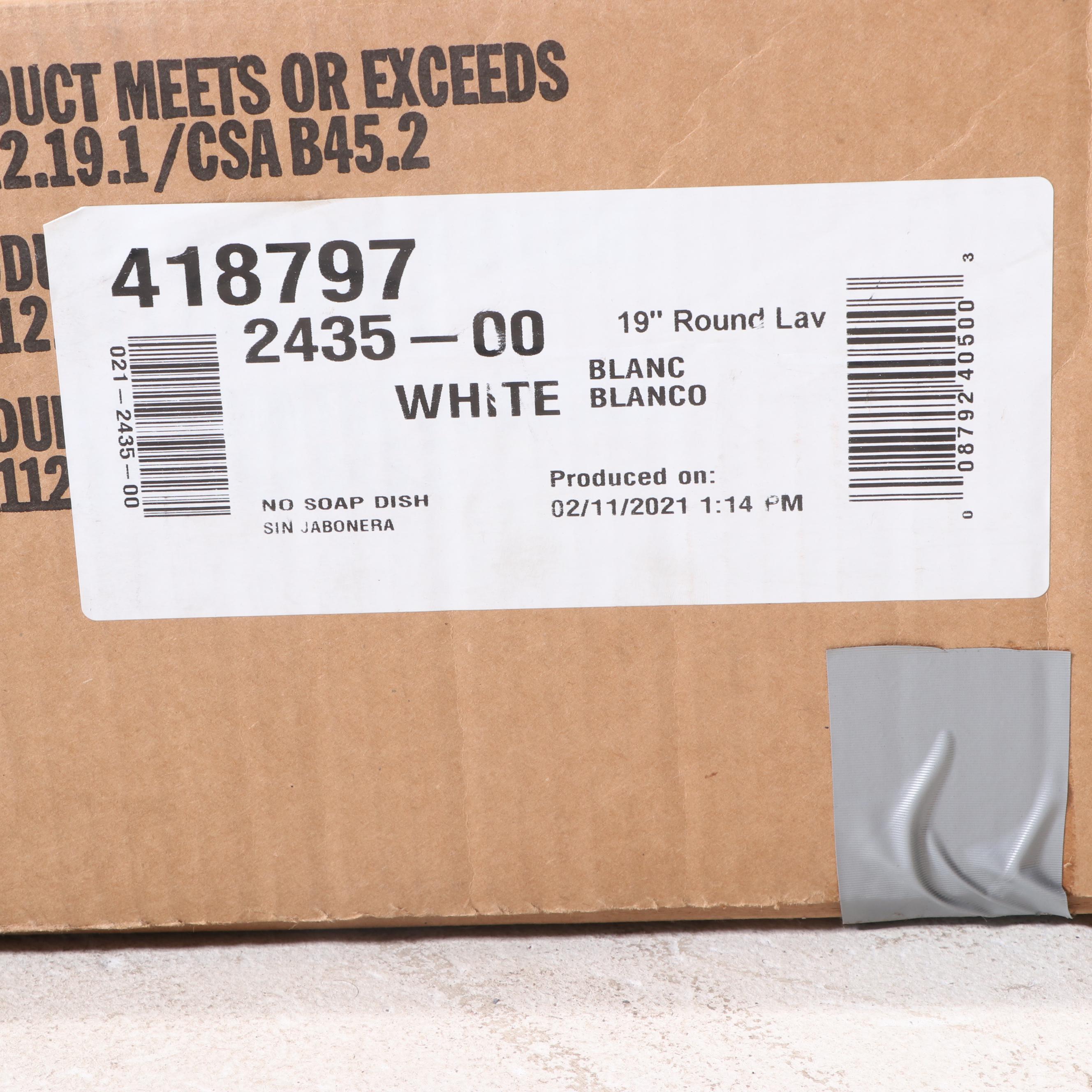 Bootz Industries "Laurel" Enameled Three Hole Drop In Sink