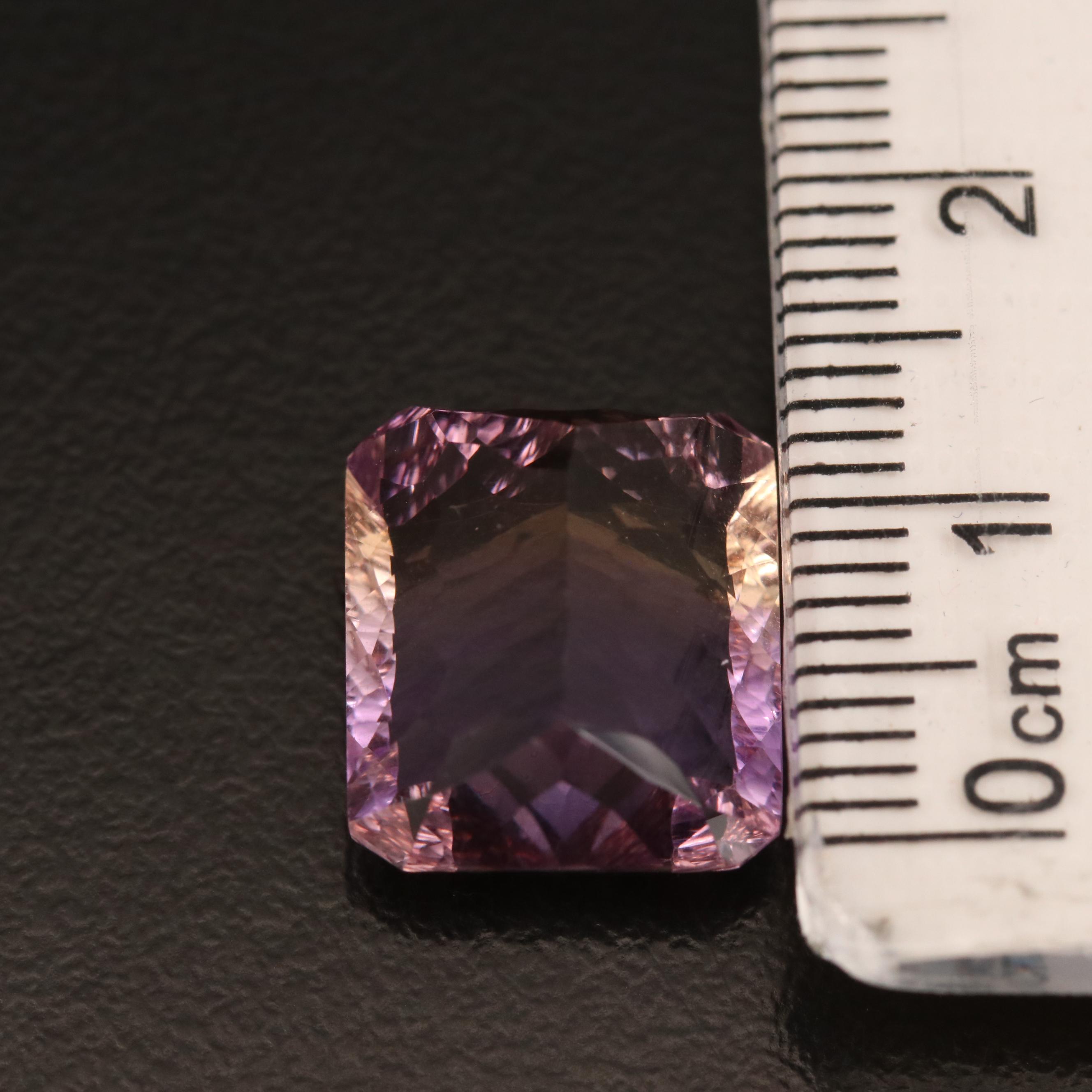 Loose 9.35 CT Rectangular Ametrine